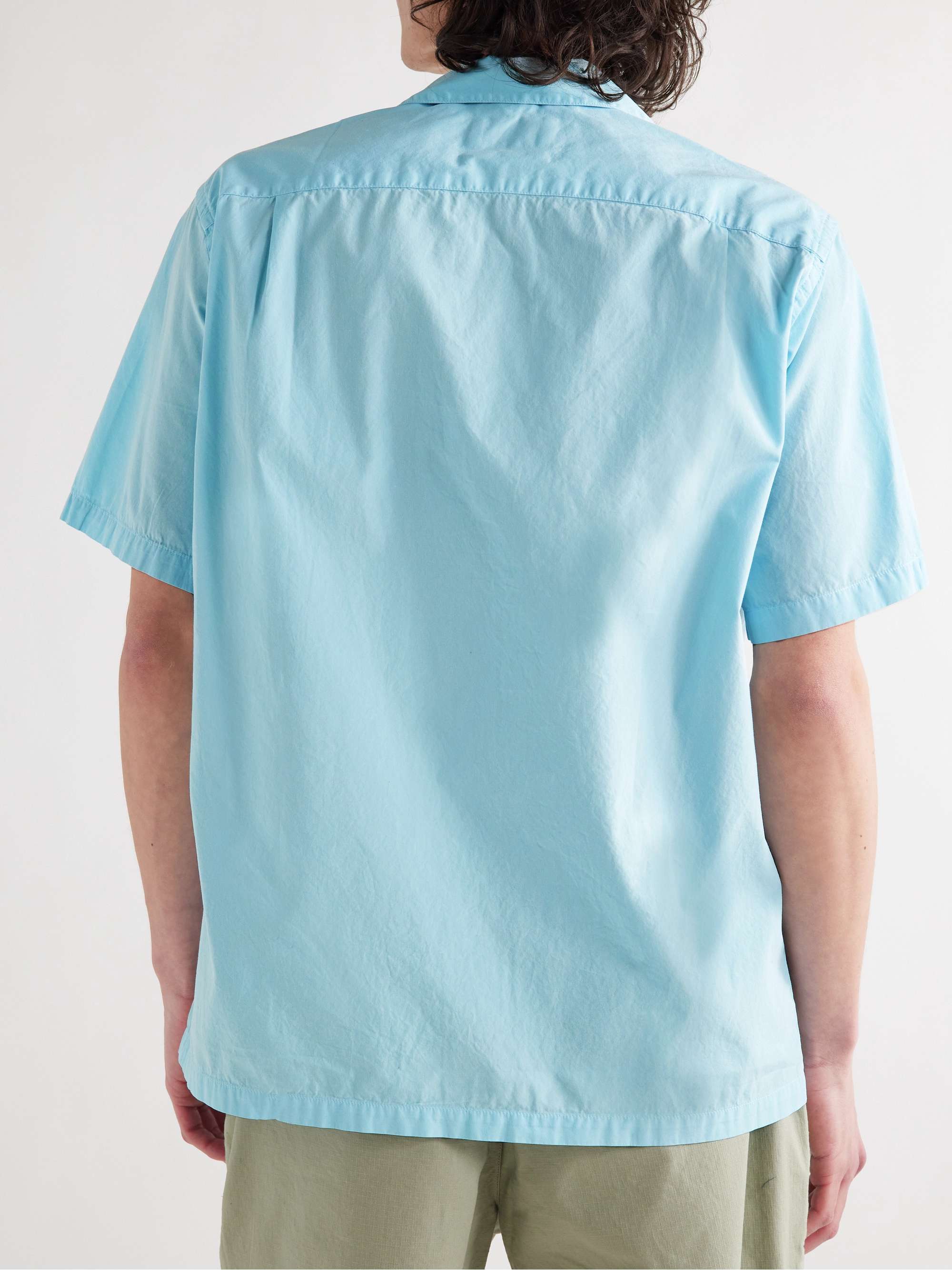 PORTUGUESE FLANNEL Dogtown Convertible-Collar Cotton-Poplin Shirt