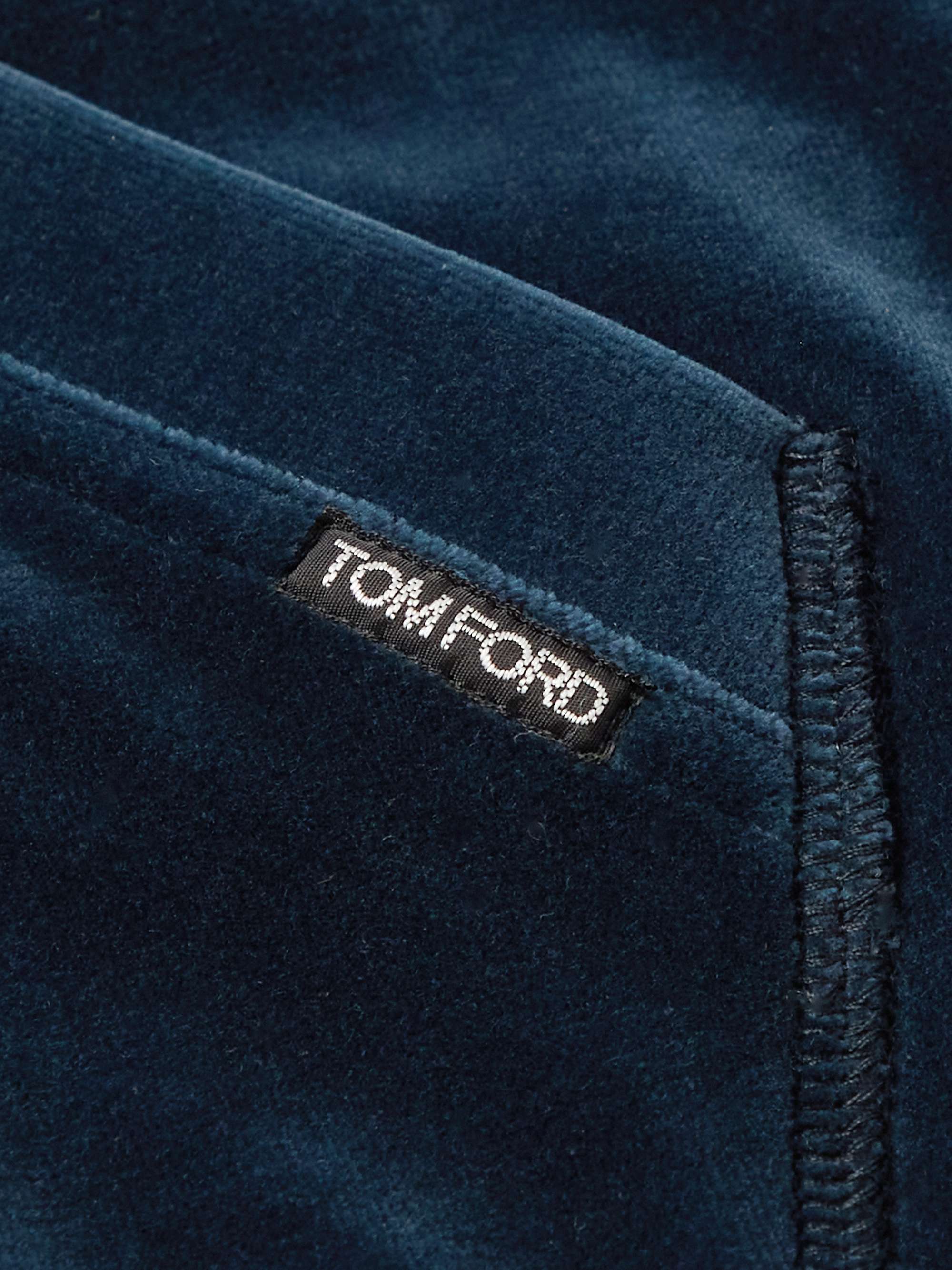 TOM FORD Cotton-Blend Velour Track Jacket