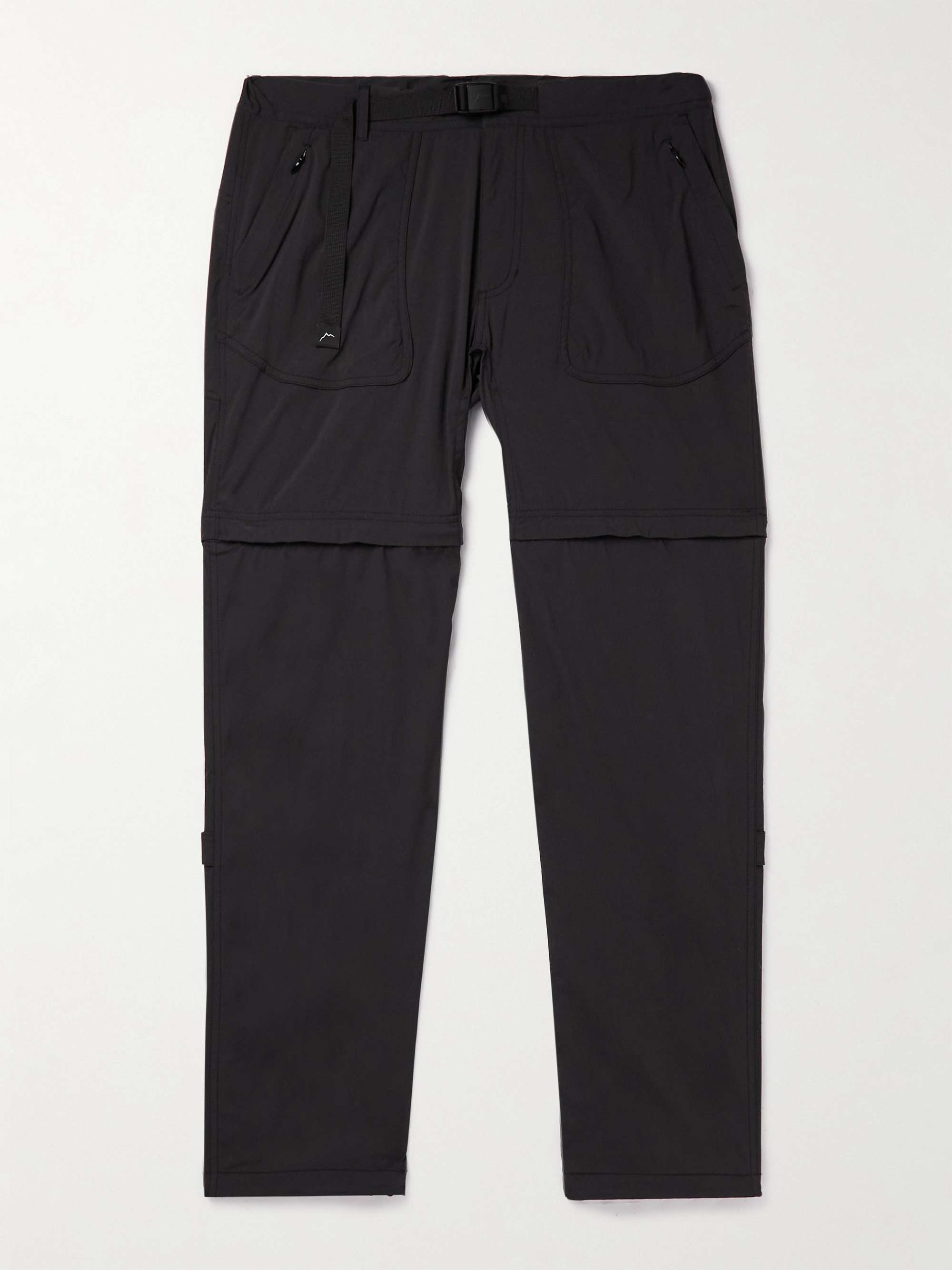 CAYL 2Way Tapered Convertible Belted Nylon-Blend Trousers