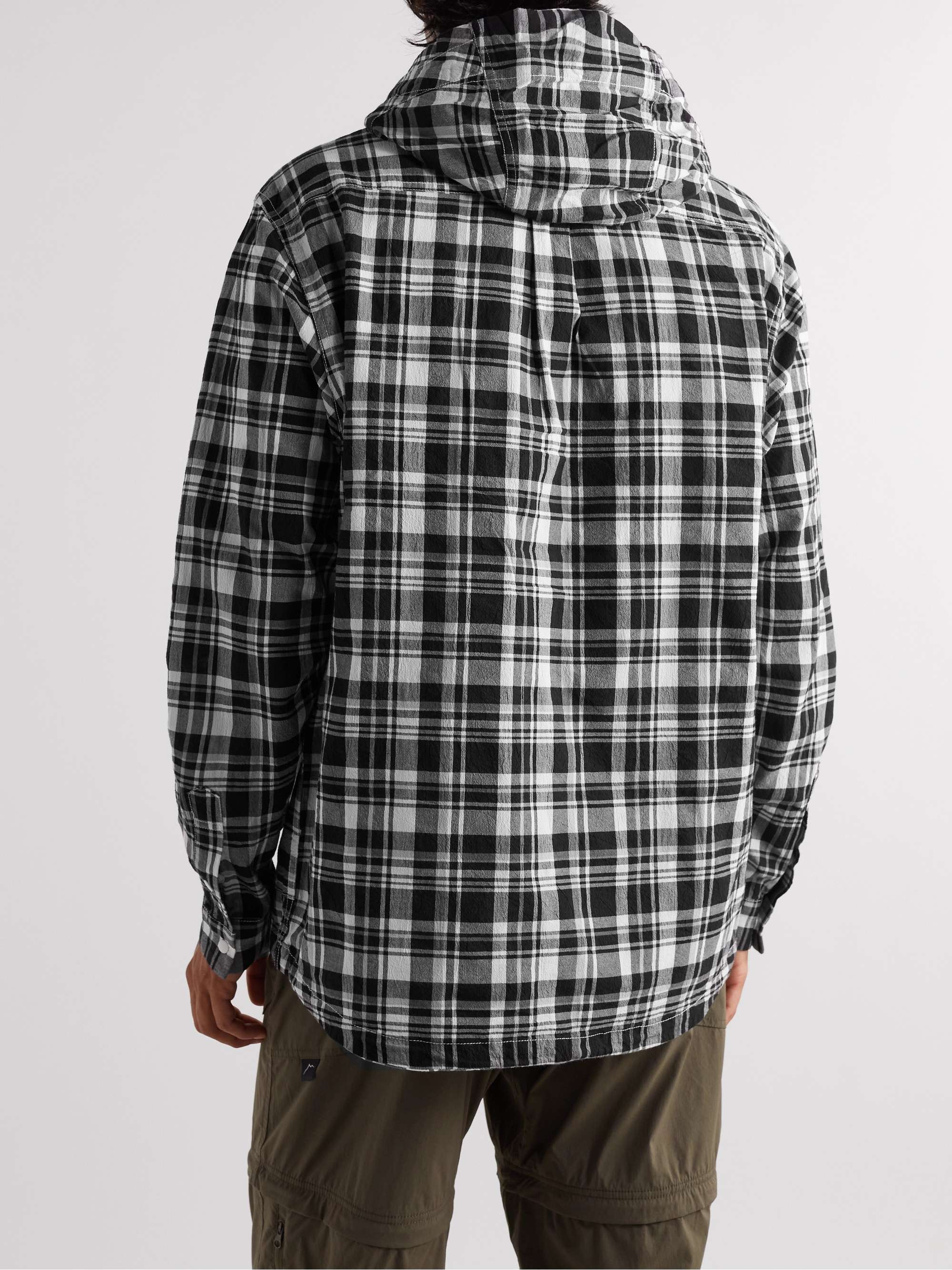 CAYL Checked Cotton-Canvas Hooded Jacket