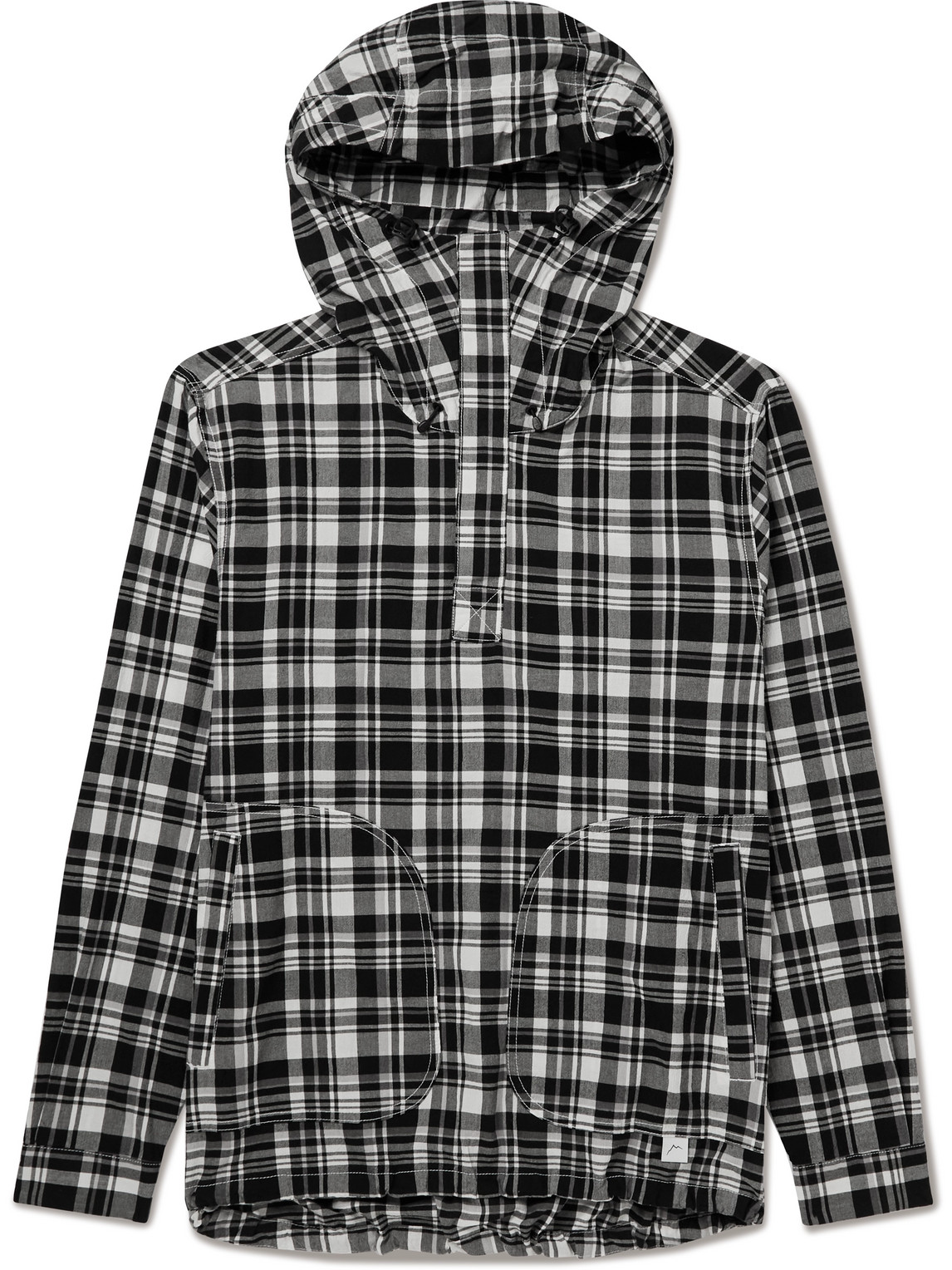 CAYL Checked Cotton-Canvas Hooded Jacket
