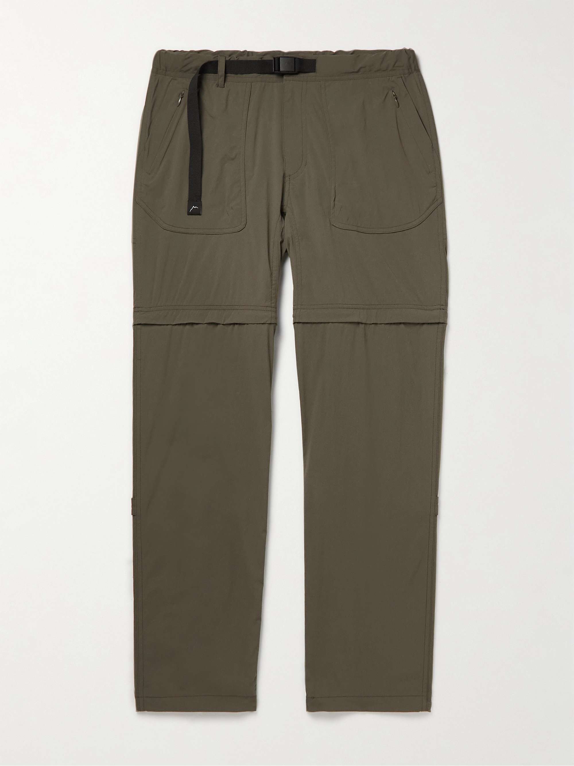 CAYL 2Way Tapered Convertible Belted Nylon-Blend Trousers
