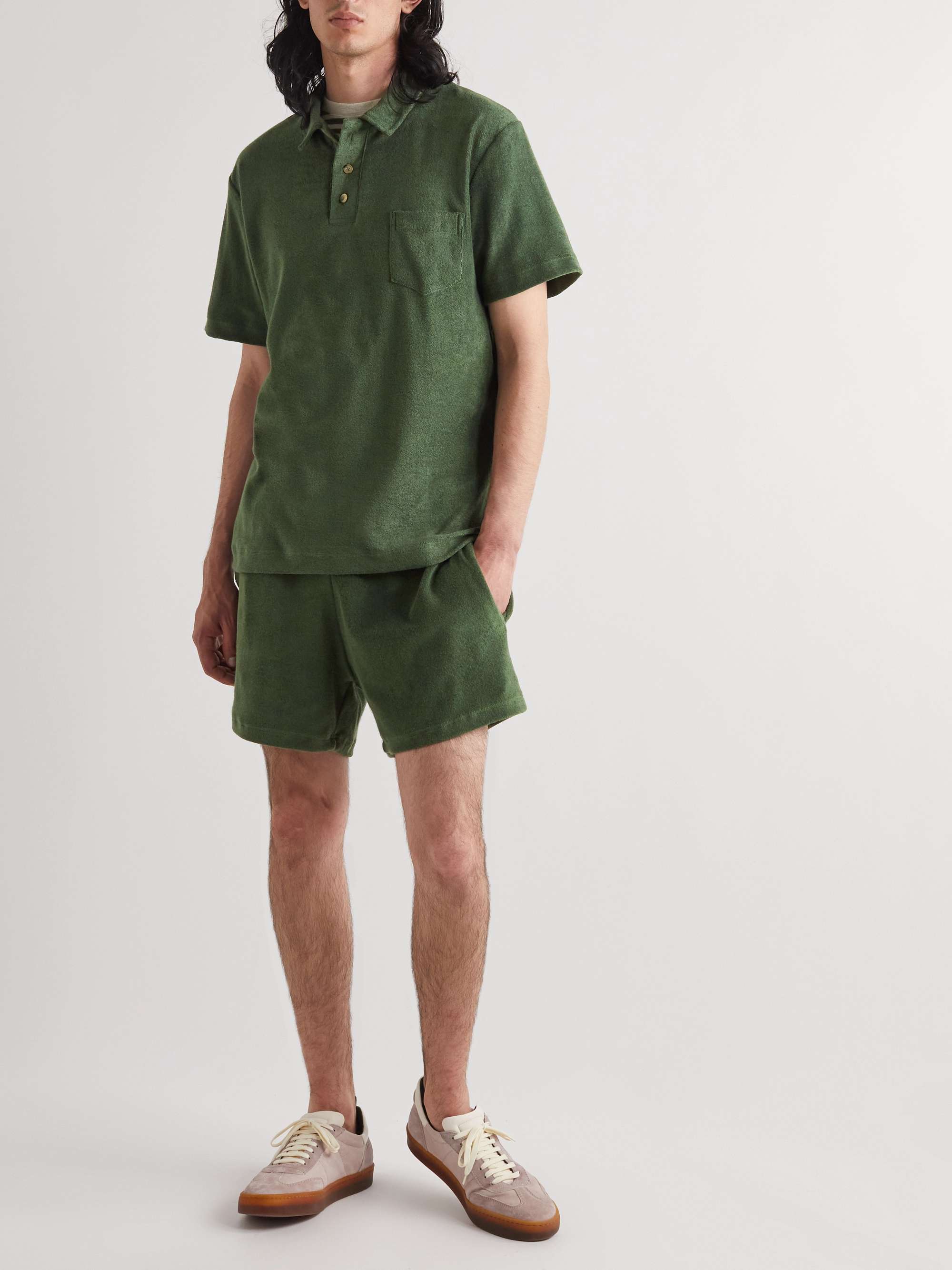 HOWLIN' Cotton-Blend Terry Shorts
