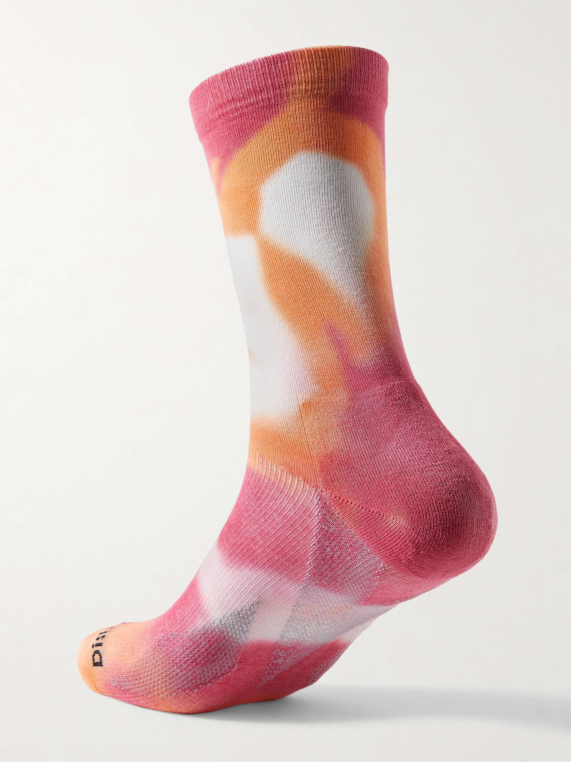 DISTRICT VISION Yoshi Tie-Dyed Cotton-Blend Socks