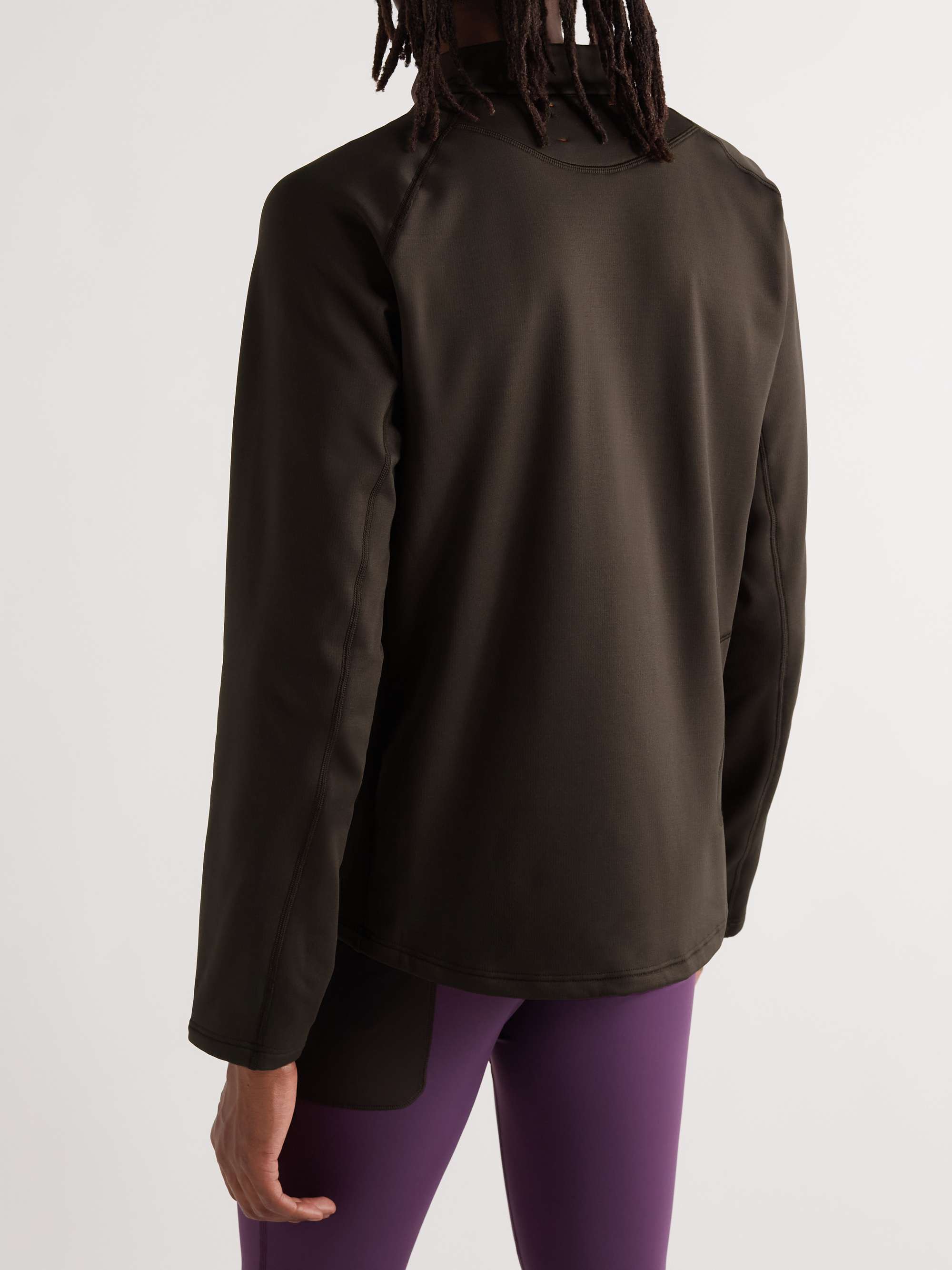 DISTRICT VISION Luca Shell-Trimmed Recycled Jersey Half-Zip Running Top