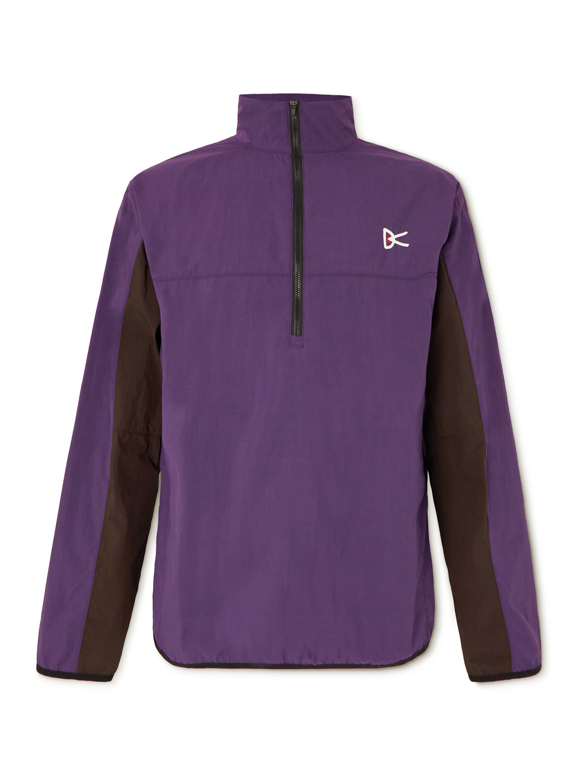 District Vision Theo Shell Half-zip Jacket In Purple