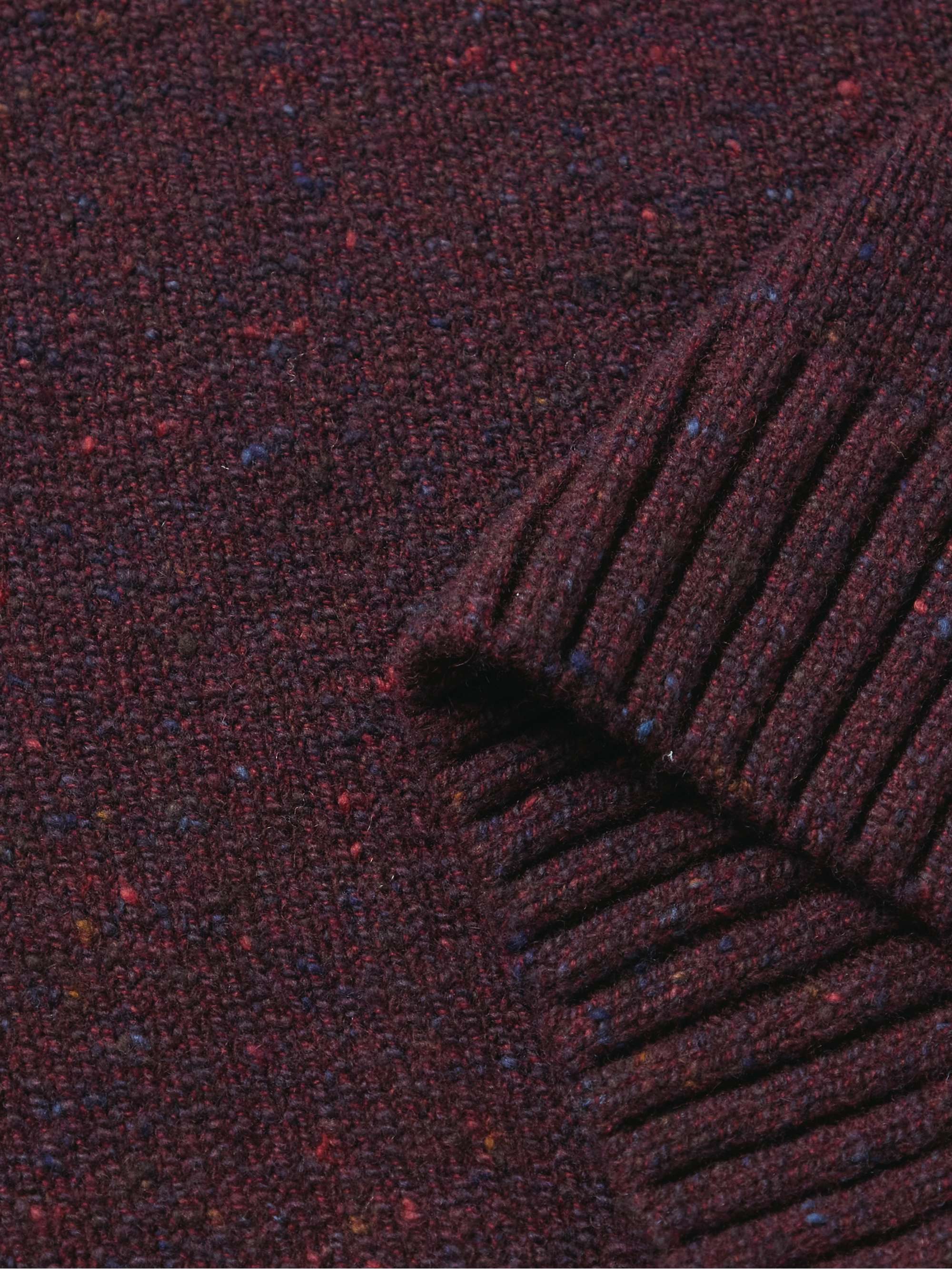 INIS MEÁIN Merino Wool and Cashmere-Blend Rollneck Sweater