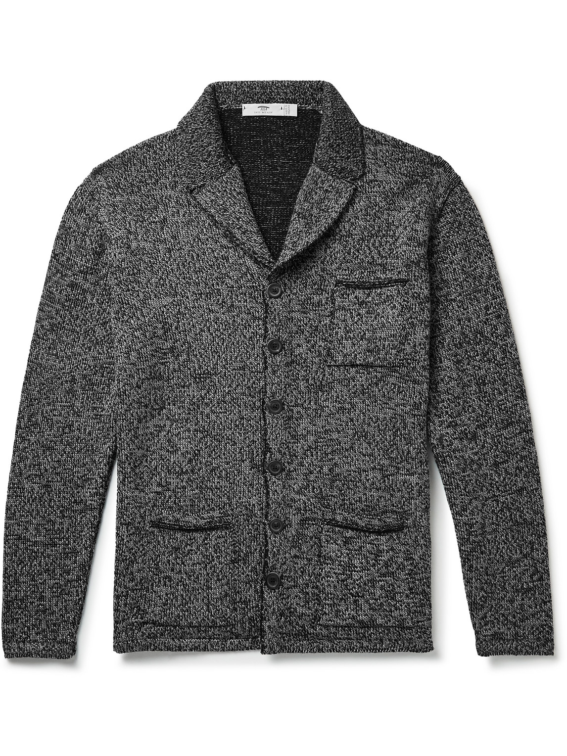 Inis Meain Pub Merino Wool, Alpaca And Silk-blend Jacket In Gray | ModeSens