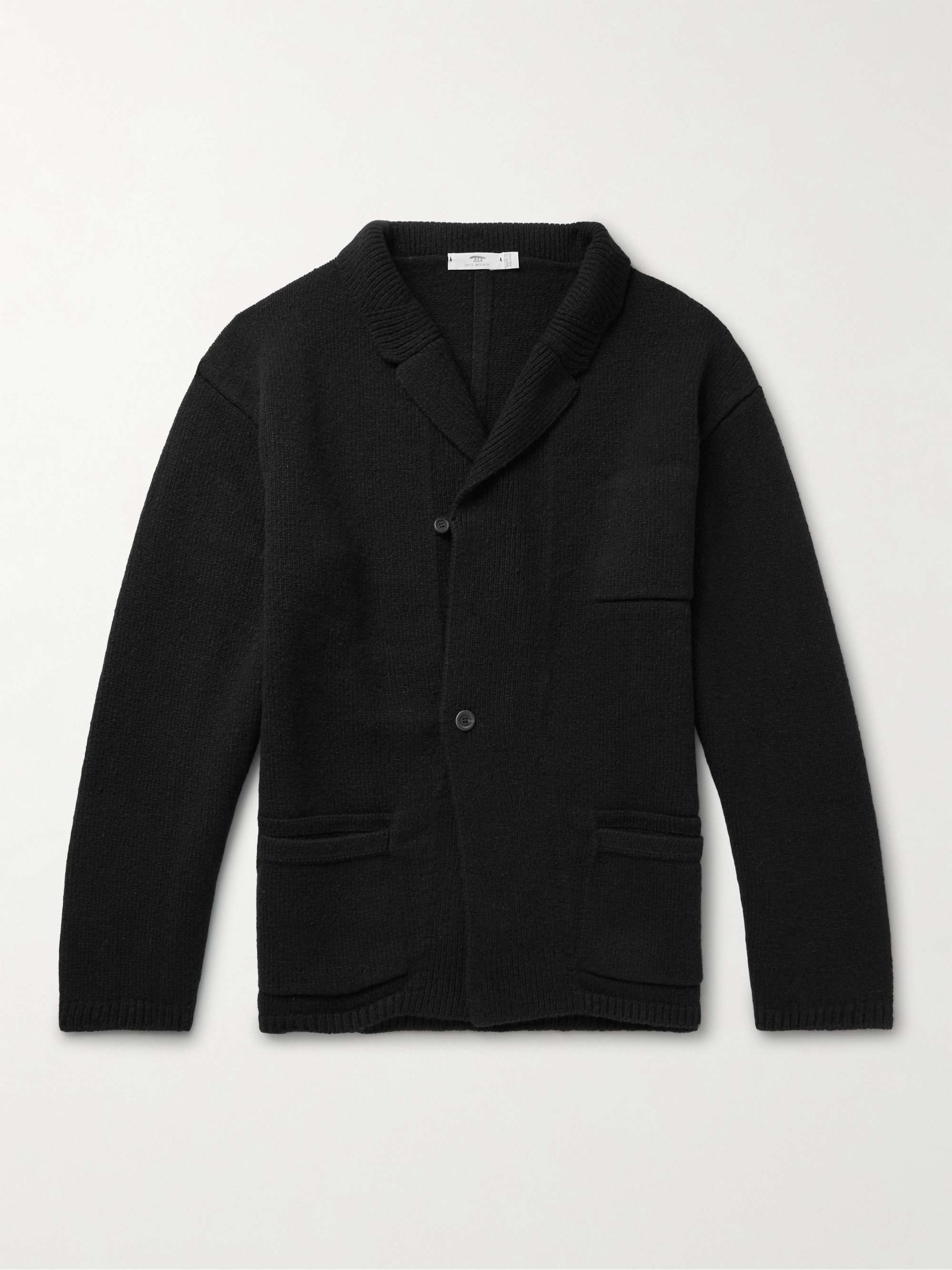 INIS MEÁIN Unstructured Donegal Merino Wool and Cashmere-Blend Blazer
