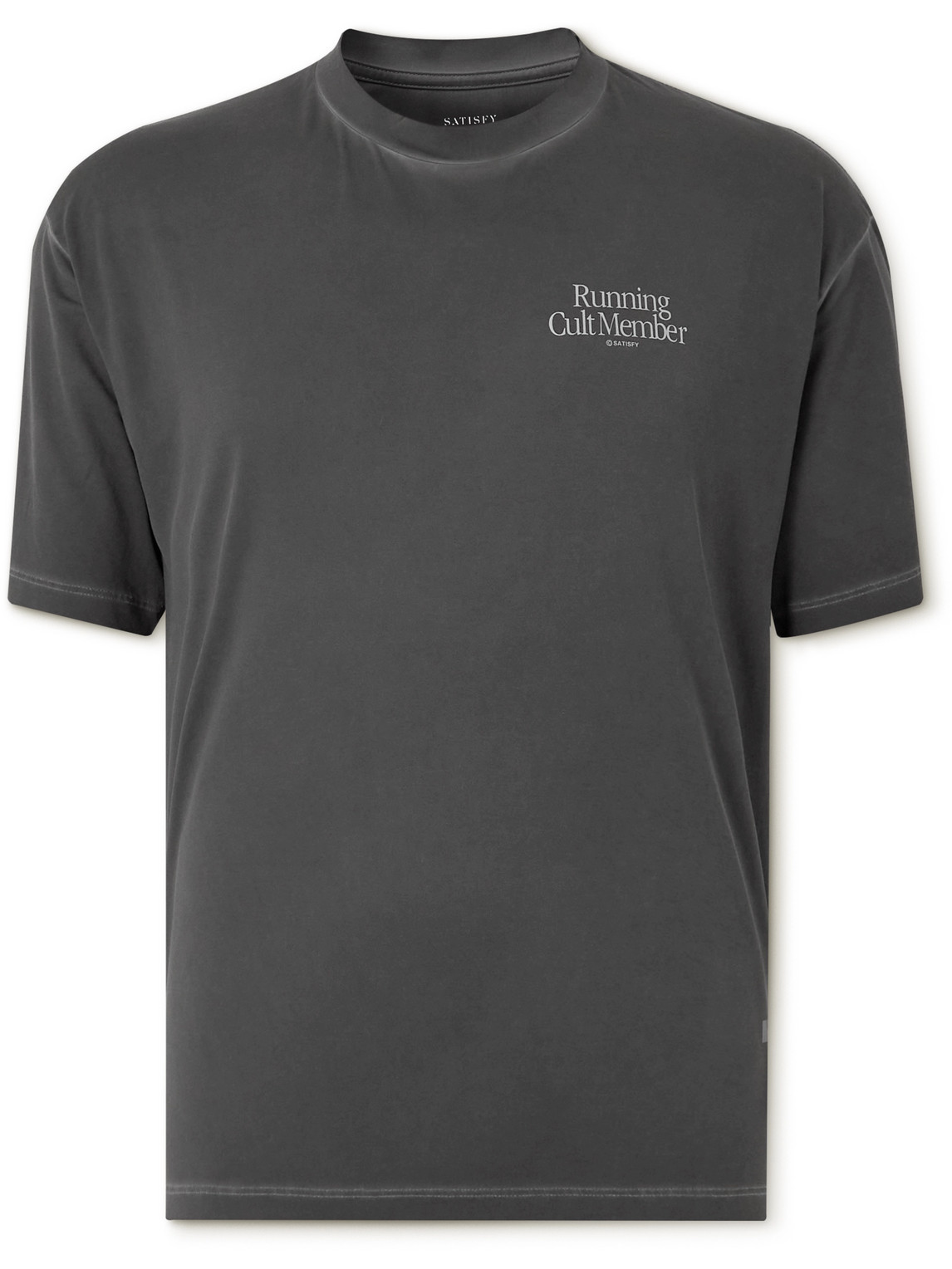 Satisfy Printed Auralite™ Jersey T-shirt In Gray