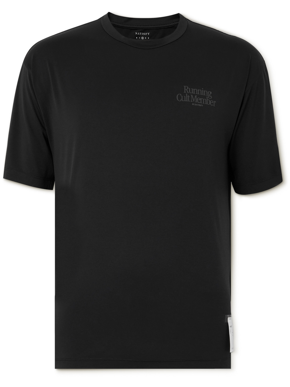 Satisfy Printed Auralite™ Jersey T-shirt In Black