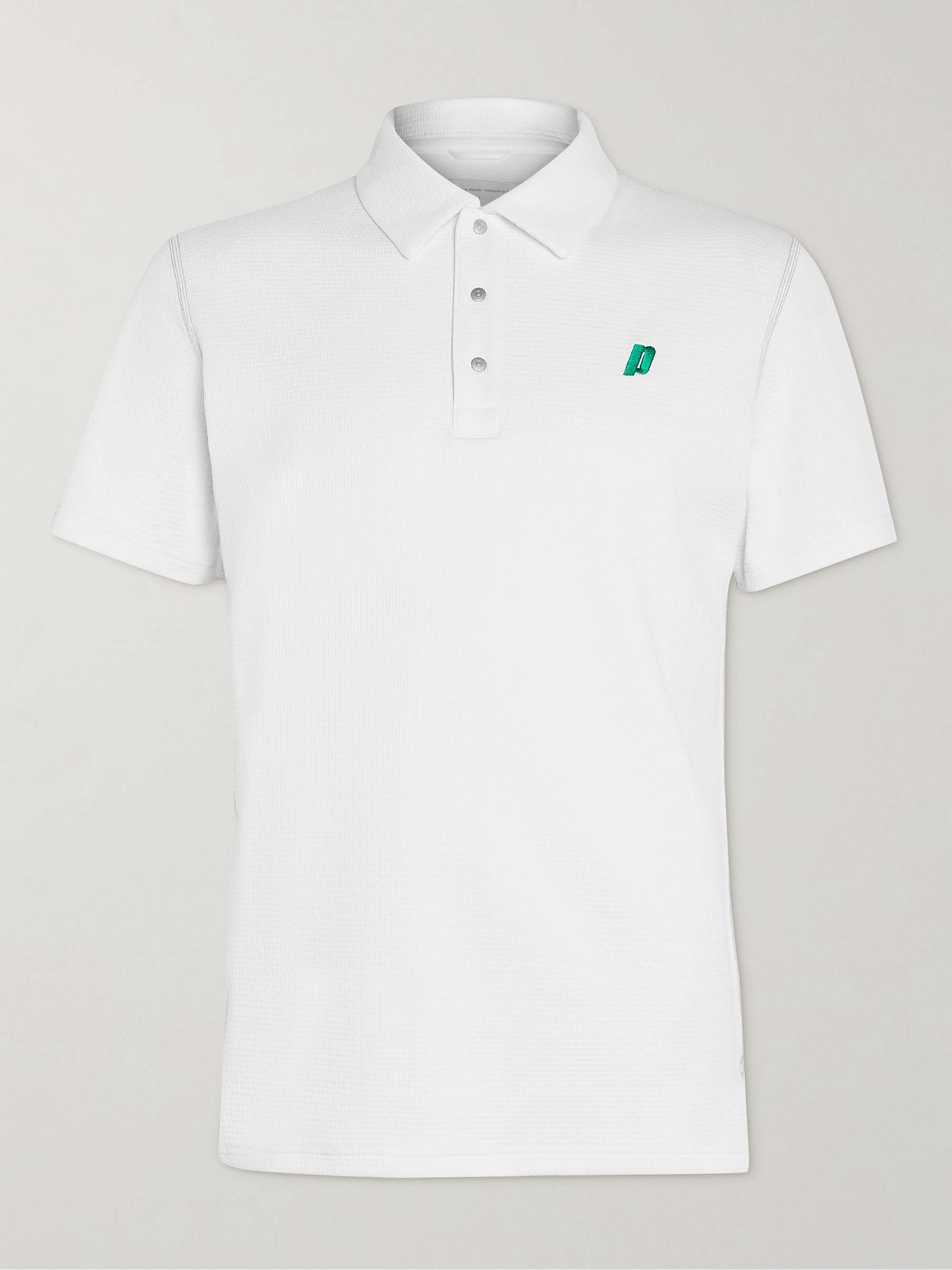 REIGNING CHAMP + Prince Logo-Embroidered Solotex Mesh Tennis Polo Shirt