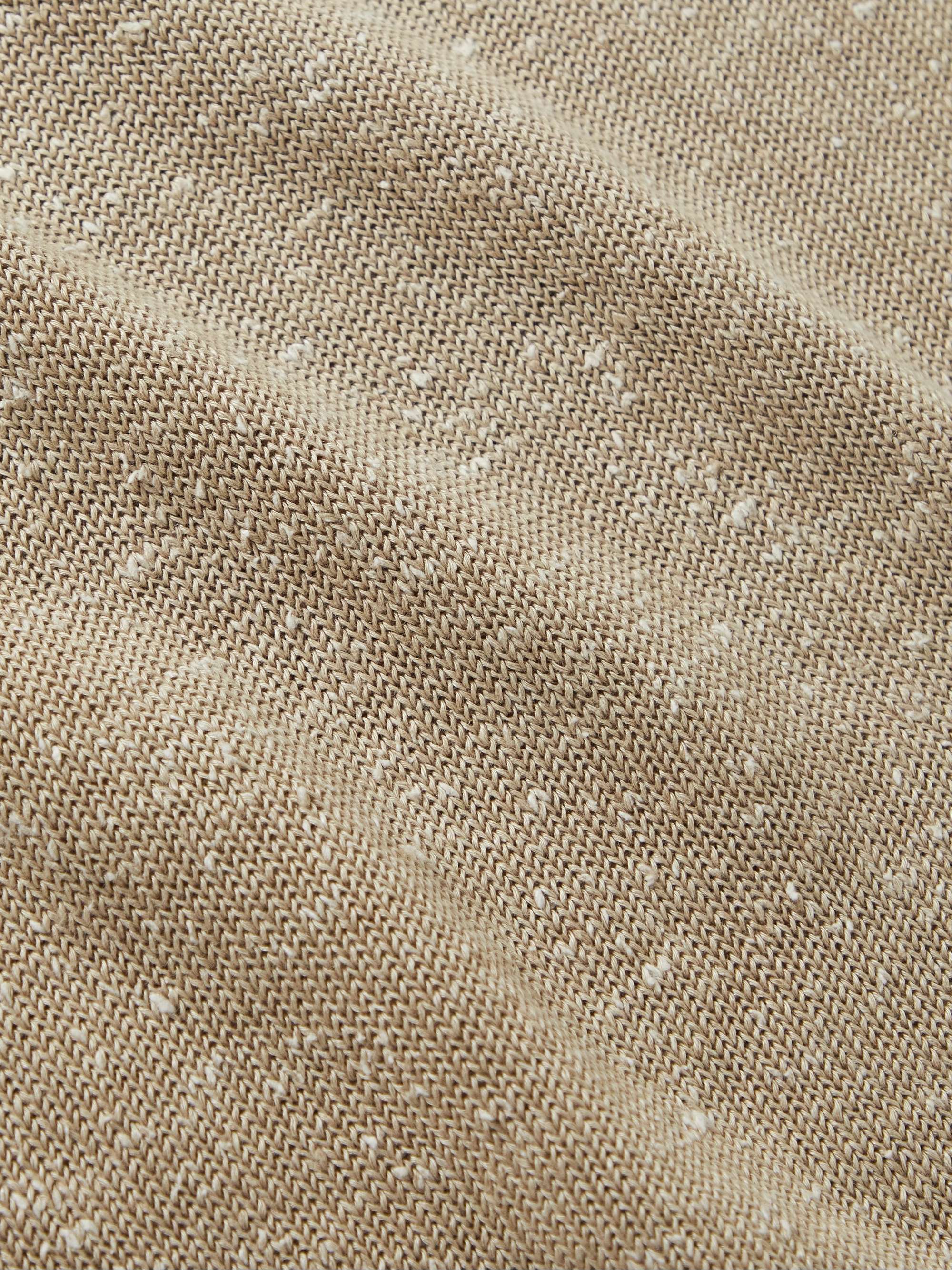INIS MEÁIN Slub Linen and Silk-Blend Sweater
