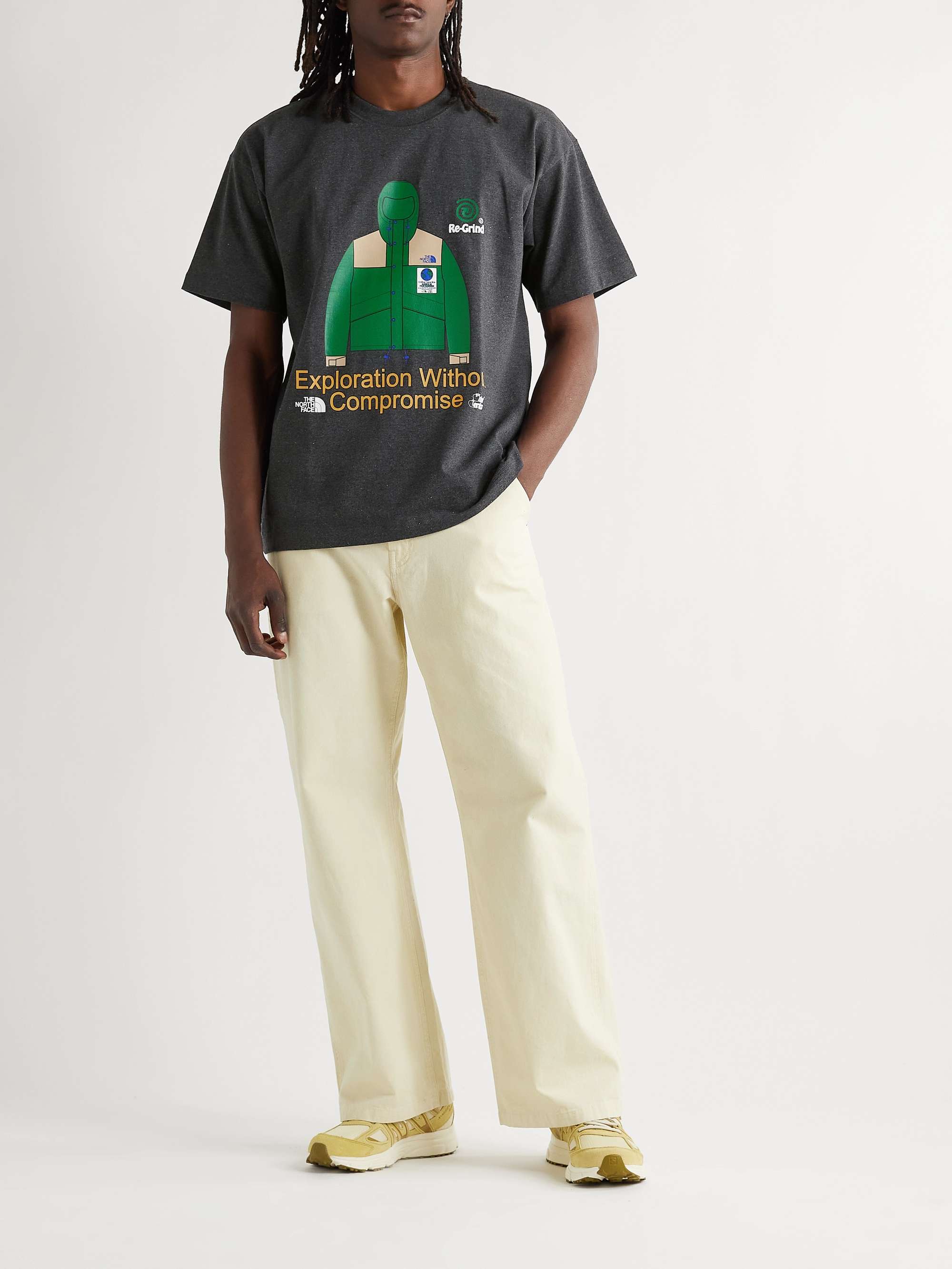 THE NORTH FACE + Online Ceramics Printed Slub Cotton-Blend Jersey T-Shirt