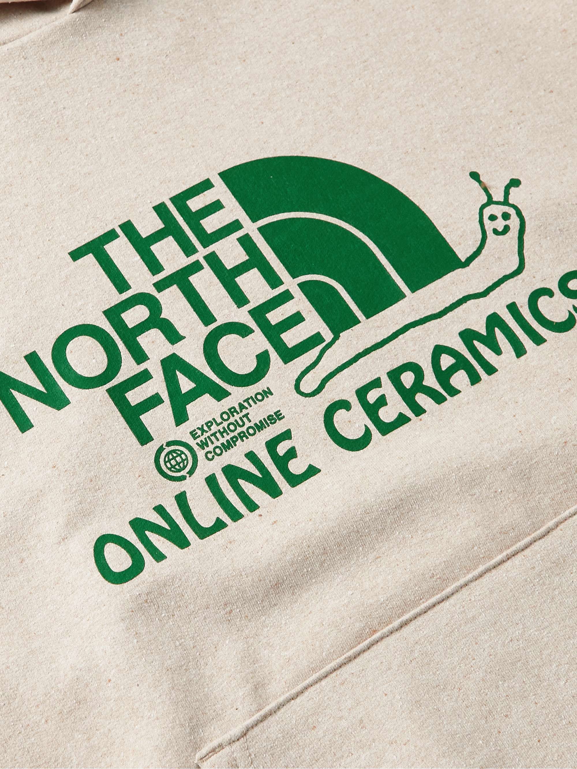 THE NORTH FACE + Online Ceramics Printed Slub Cotton-Blend Jersey Hoodie