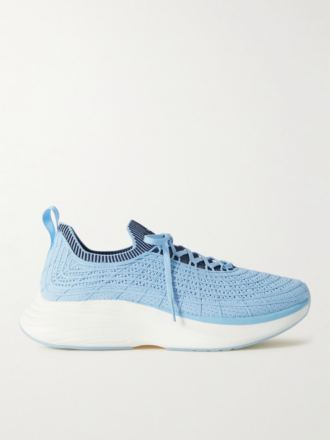 Apl Athletic Propulsion Labs Zipline Cord-trimmed Techloom Running Sneakers In Blue