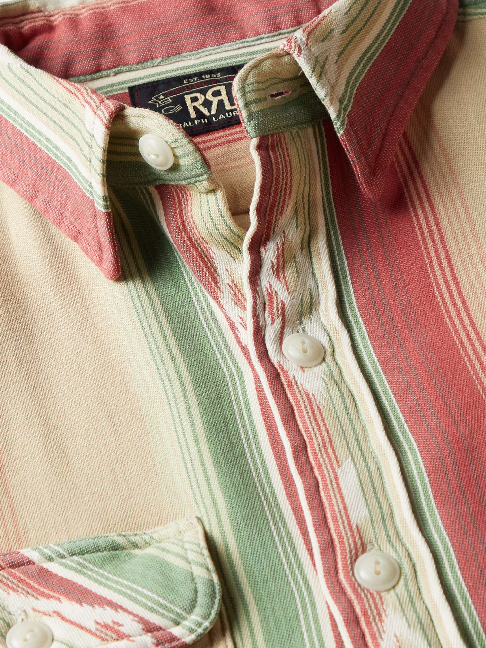 RRL Matlock Striped Cotton Oxford Shirt