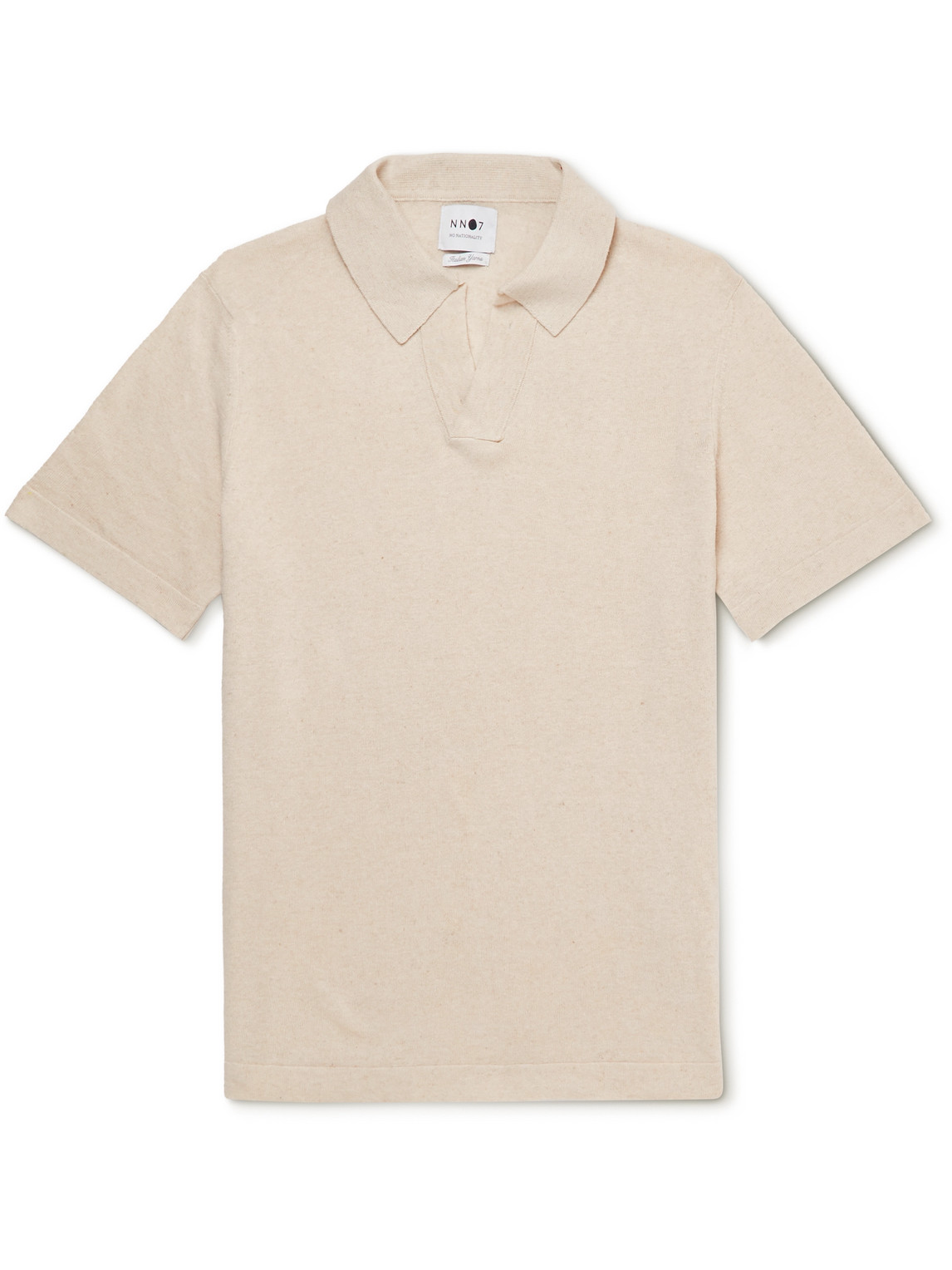 NN07 Ryan Cotton and Linen-Blend Polo Shirt