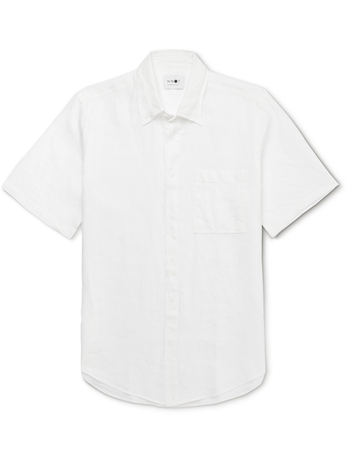 NN07 Arne Button-Down Collar Linen Shirt