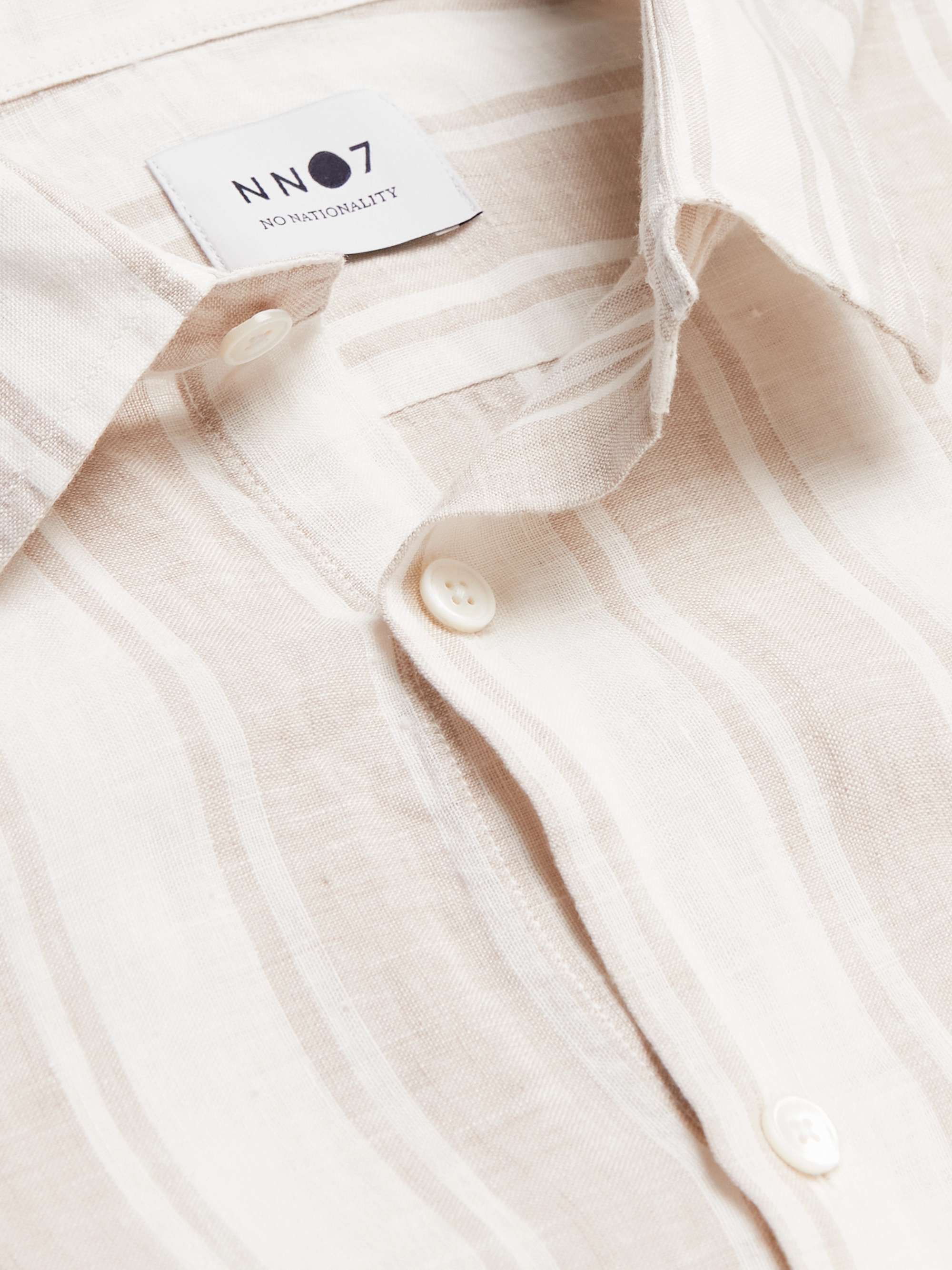 NN07 Errico Striped Linen Shirt
