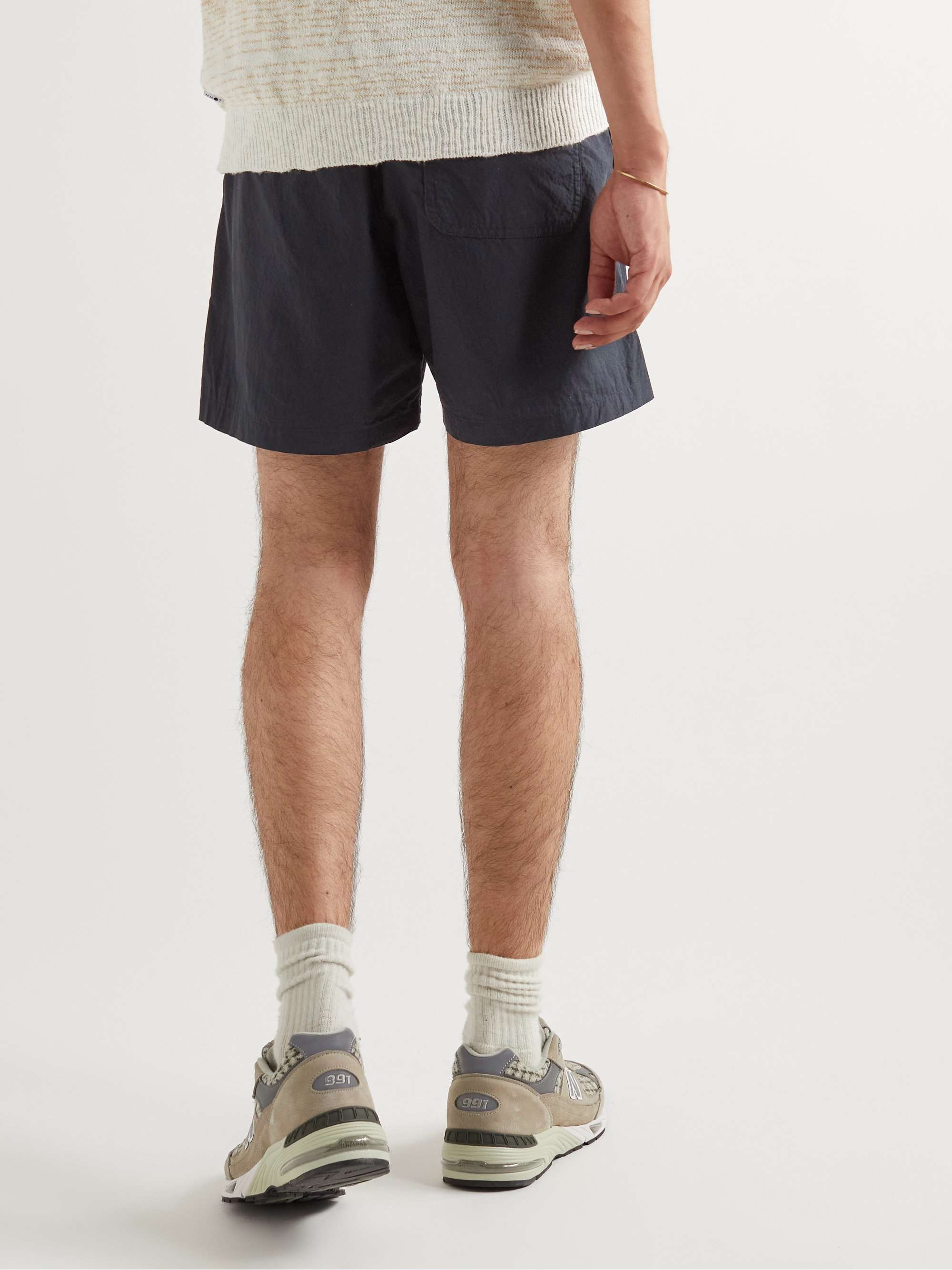 NN07 Gregor Straight-Leg Cotton-Blend Drawstring Shorts