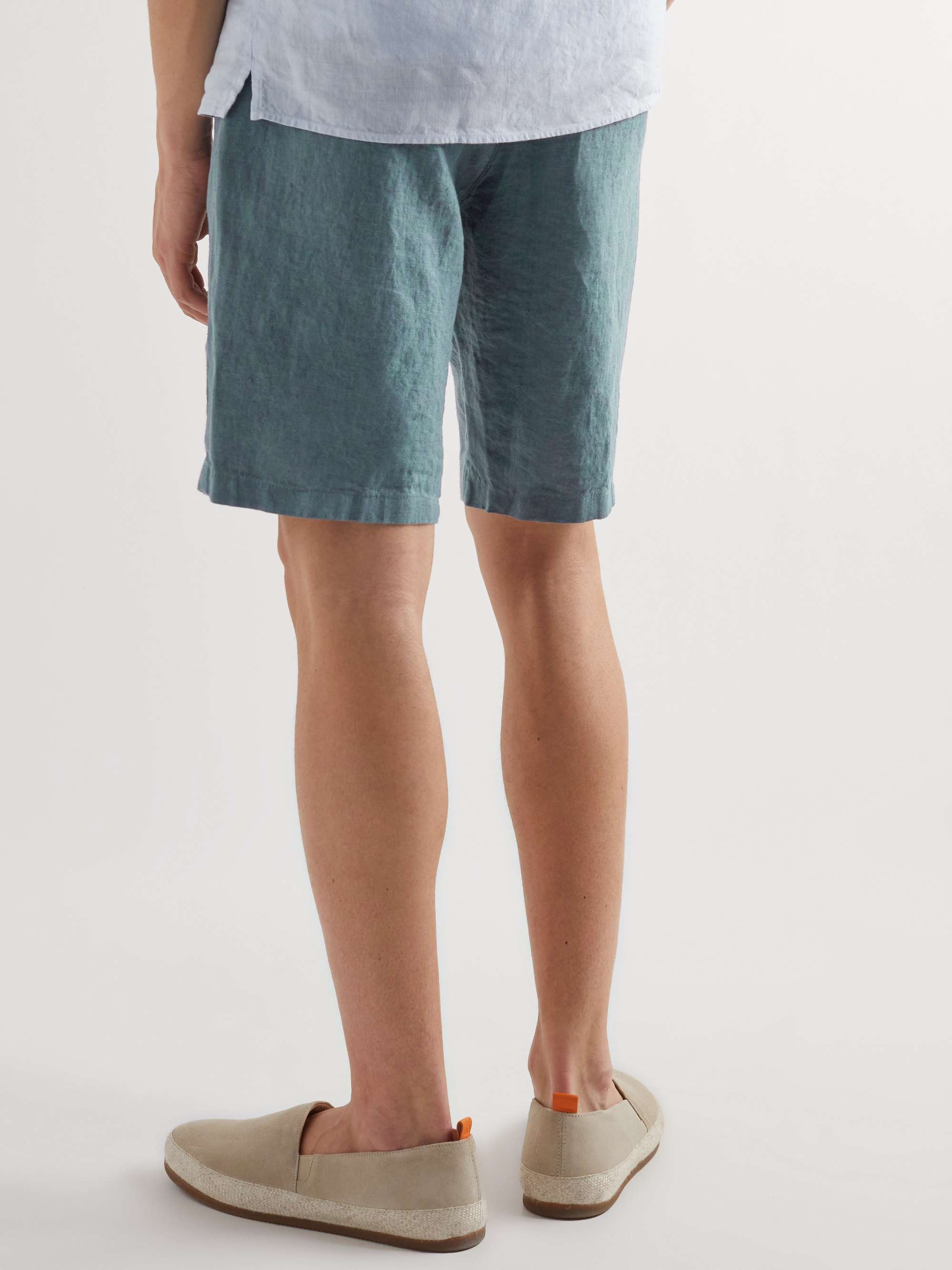 NN07 Crown Straight-Leg Linen Shorts