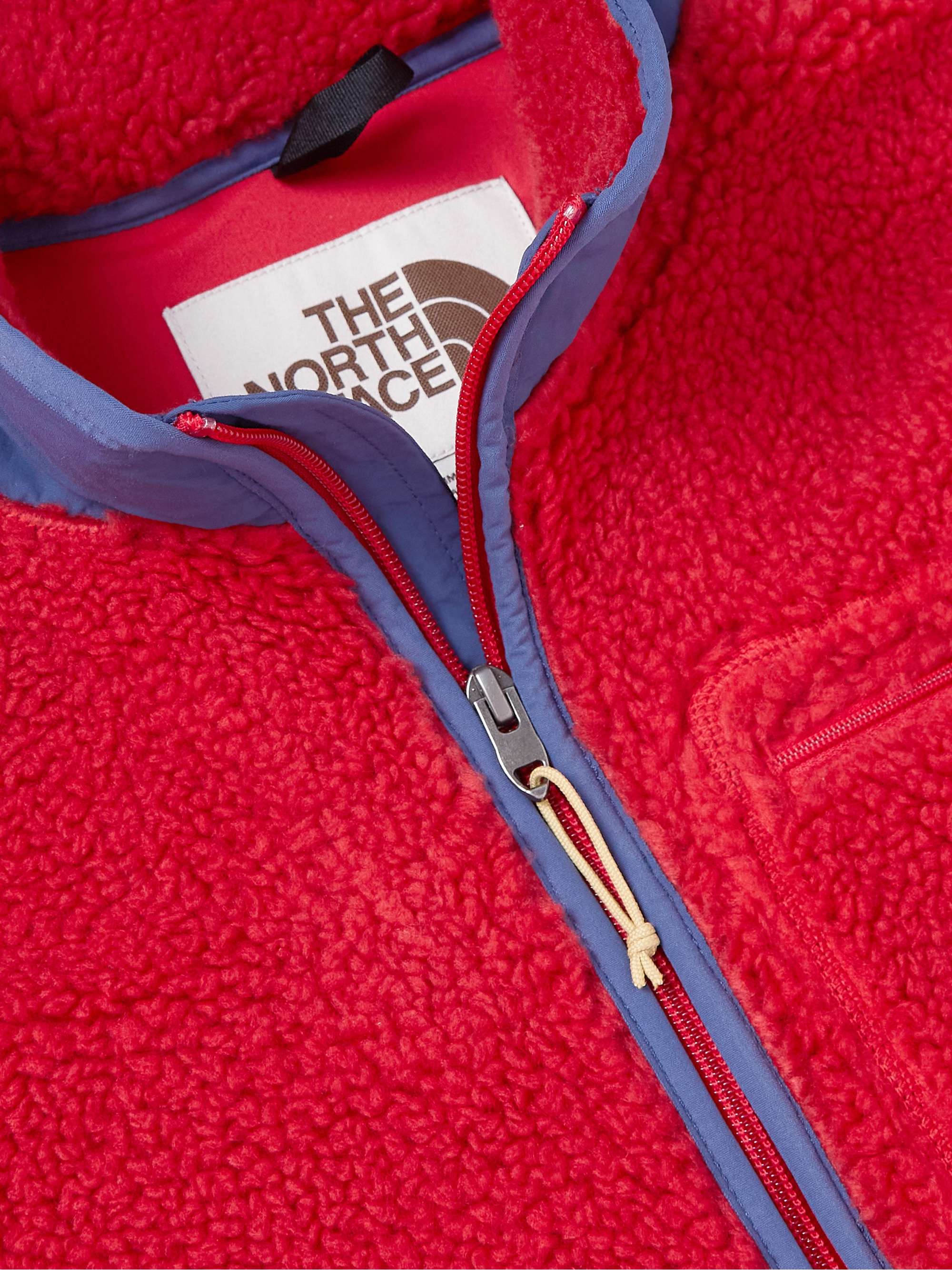THE NORTH FACE Extreme Pile Logo-Embroidered Shell-Trimmed Fleece Jacket