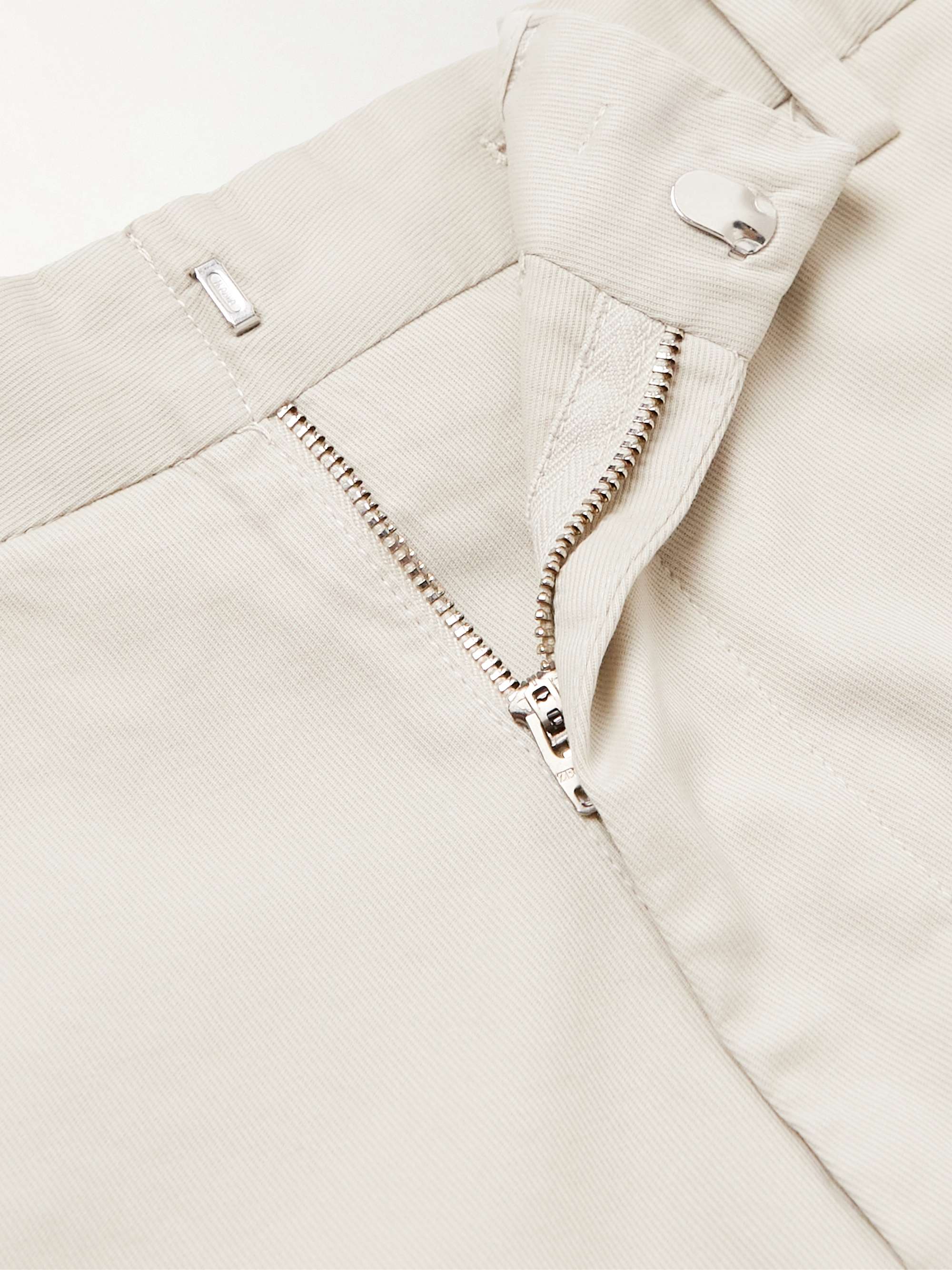 ZEGNA Tapered Cotton-Blend Twill Trousers