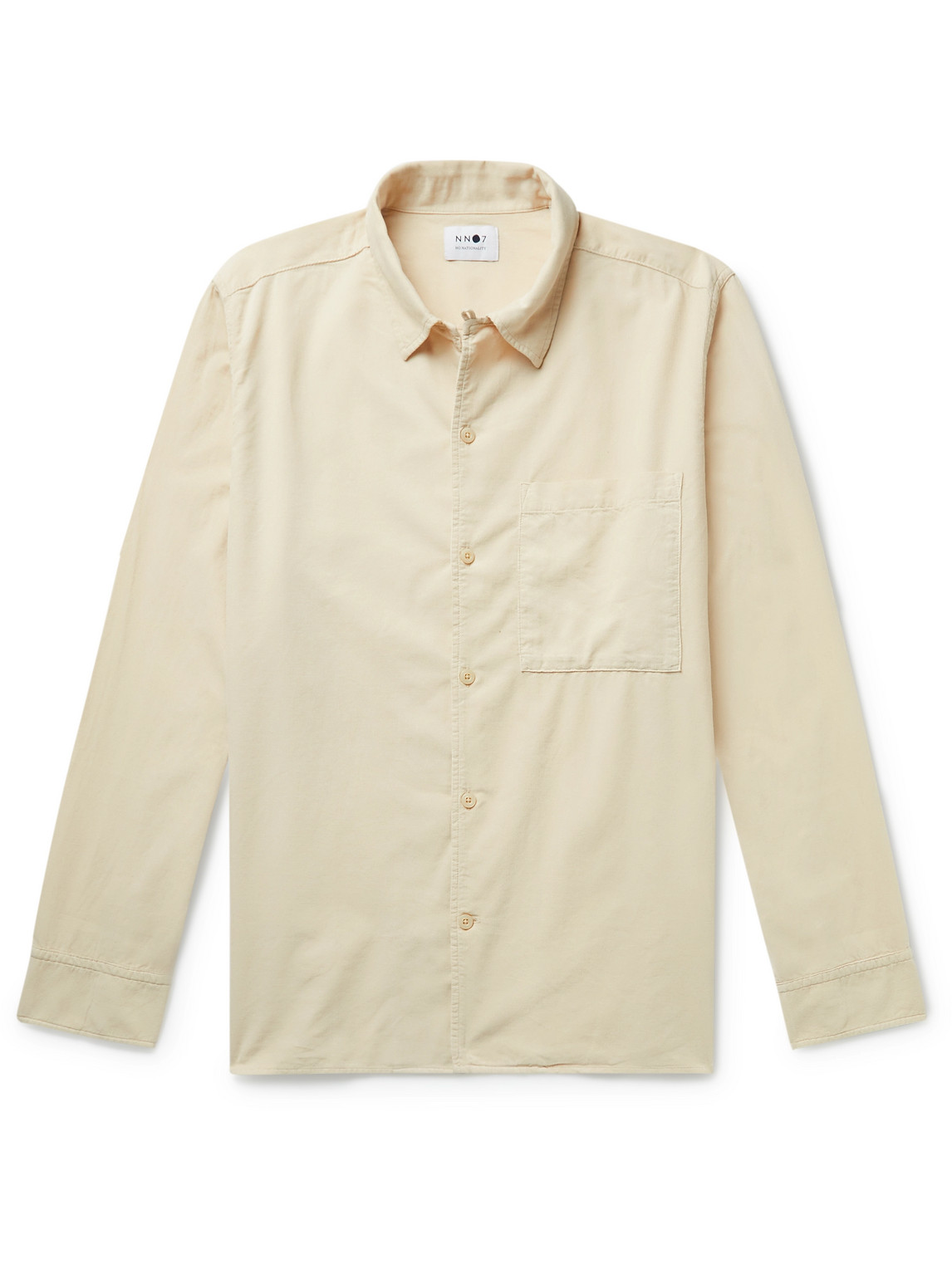 NN07 Julio Convertible-Collar Cotton-Corduroy Shirt