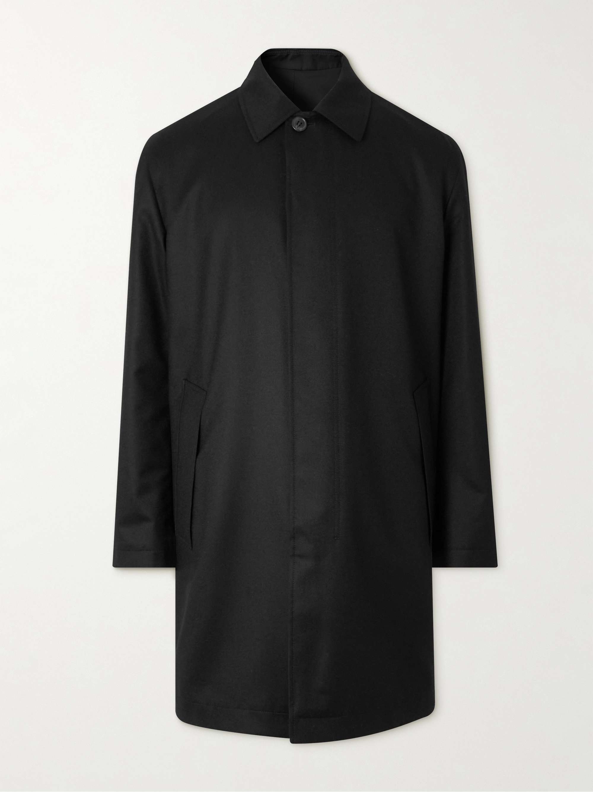 ZEGNA Reversible Wool-Twill and Shell Coat
