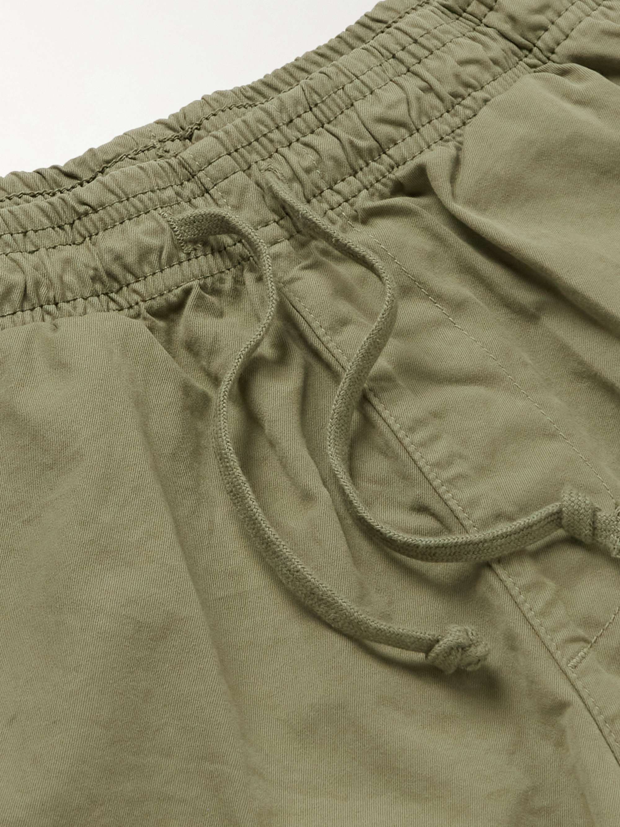 SAVE KHAKI UNITED Easy Straight-Leg Cotton-Twill Drawstring Shorts