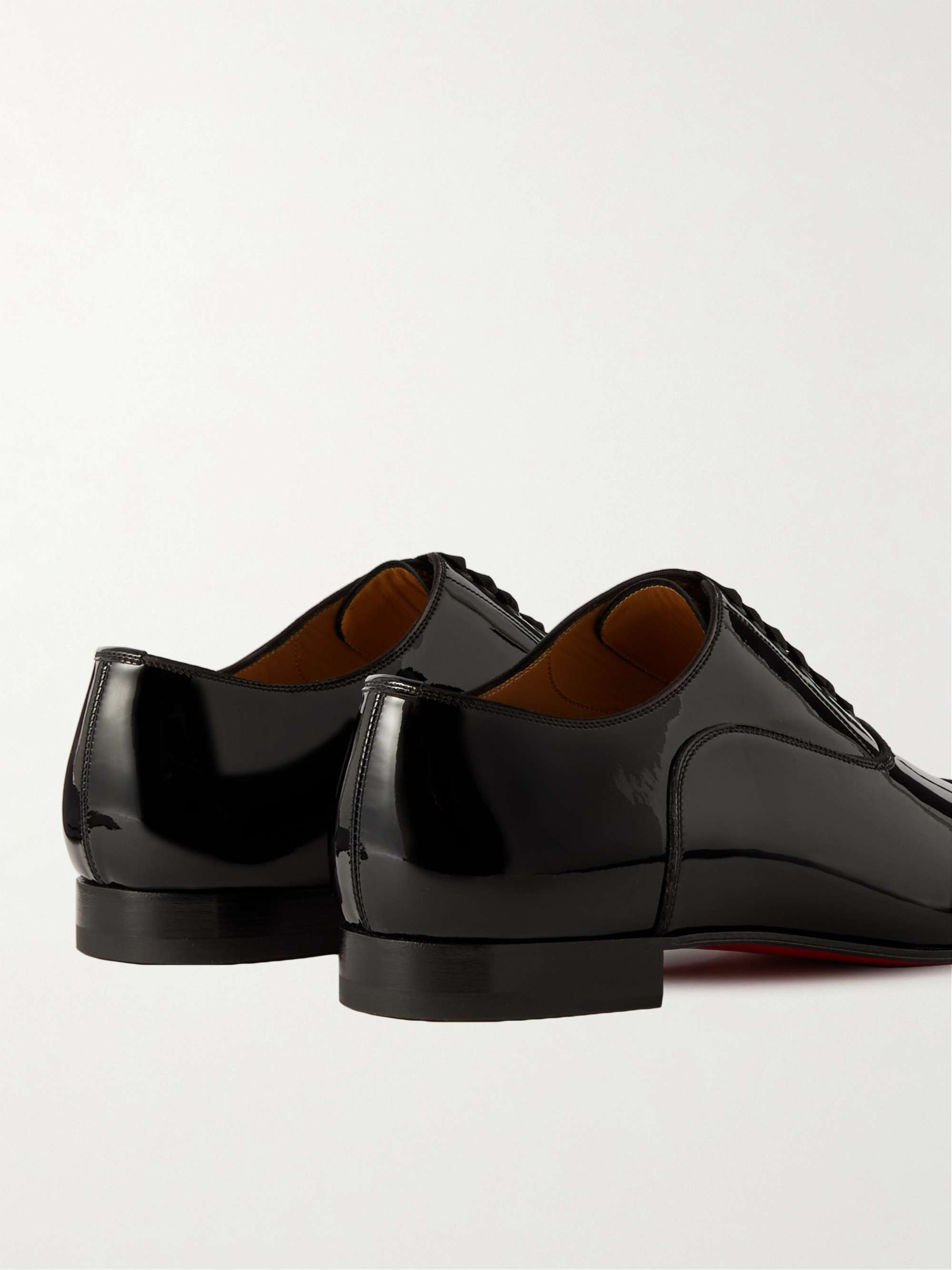 CHRISTIAN LOUBOUTIN Greggo Patent-Leather Oxford Shoes