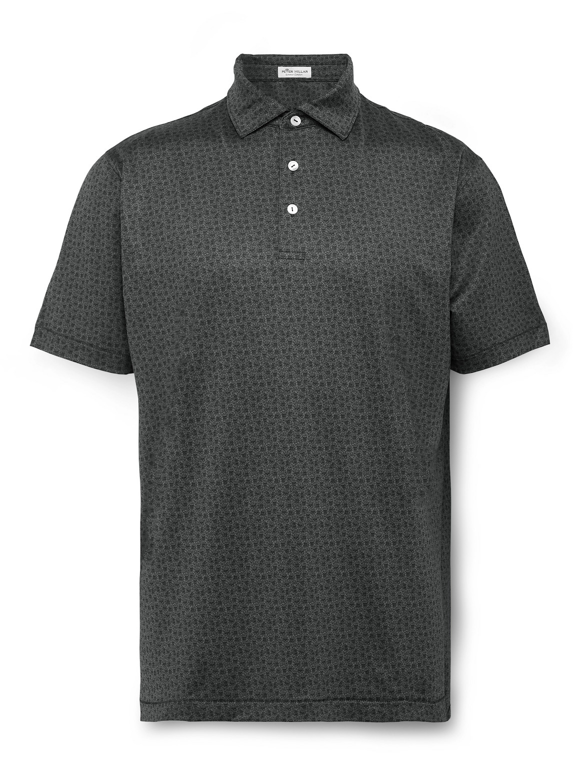 Peter Millar Knock Out Printed Tech-Jersey Golf Polo Shirt