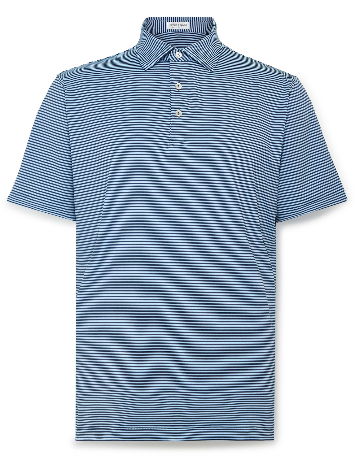 Peter Millar Hales Striped Tech-Jersey Golf Polo Shirt