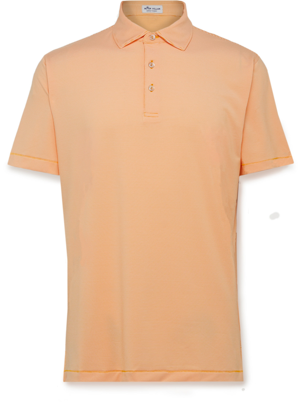 Peter Millar Jubilee Striped Tech-Jersey Golf Polo Shirt