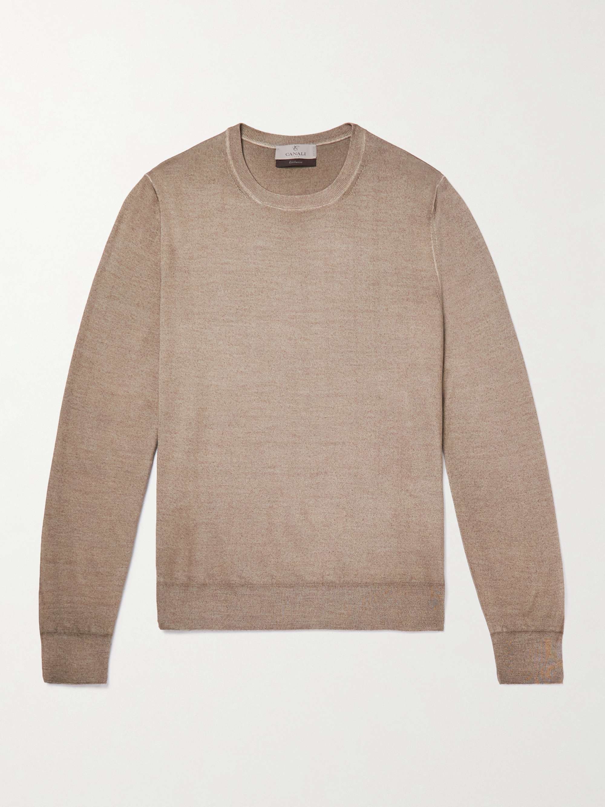 CANALI Slim-Fit Wool and Silk-Blend Sweater