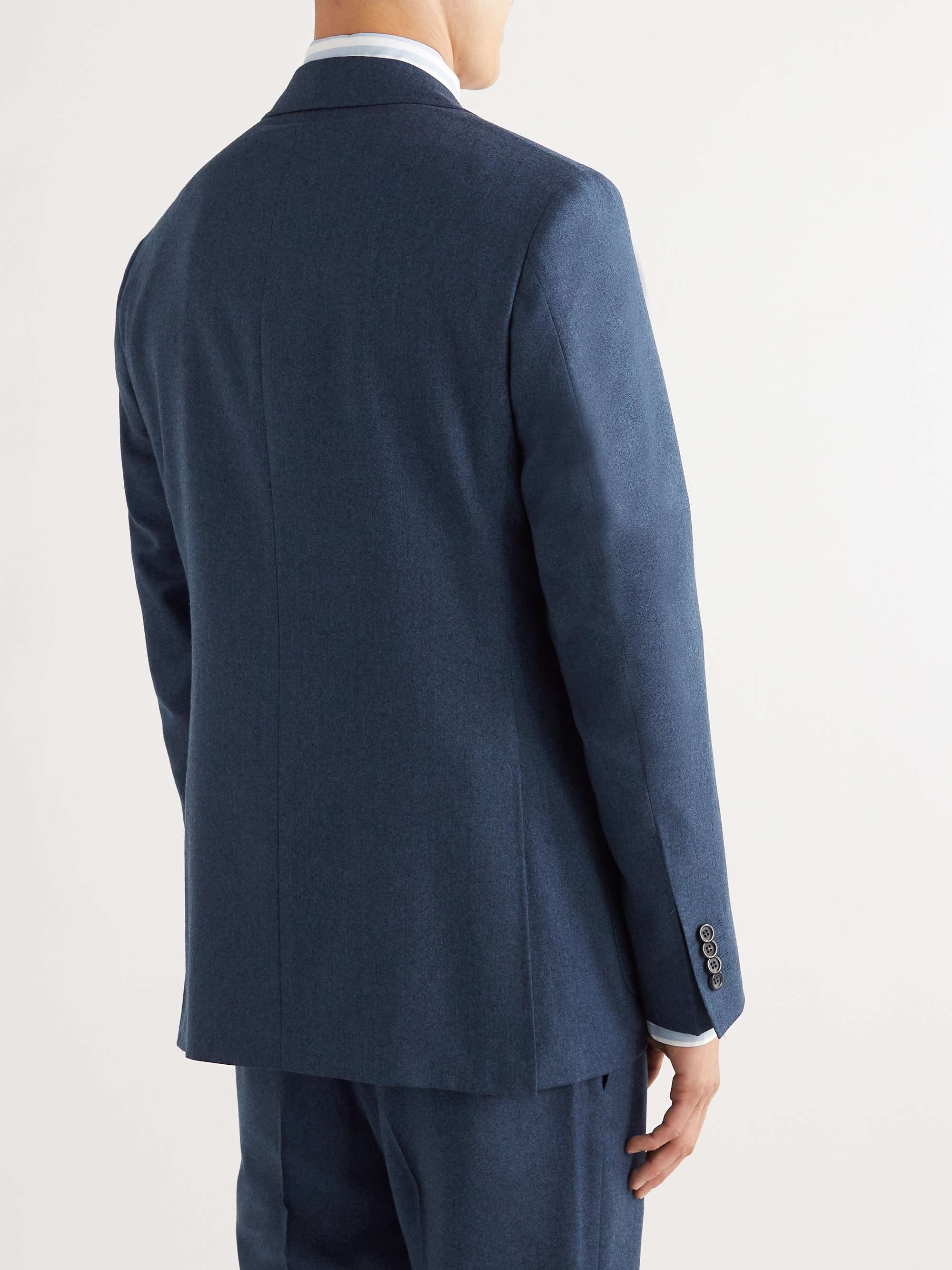 CANALI Impeccable Slim-Fit Super 120s Wool-Flannel Suit Jacket