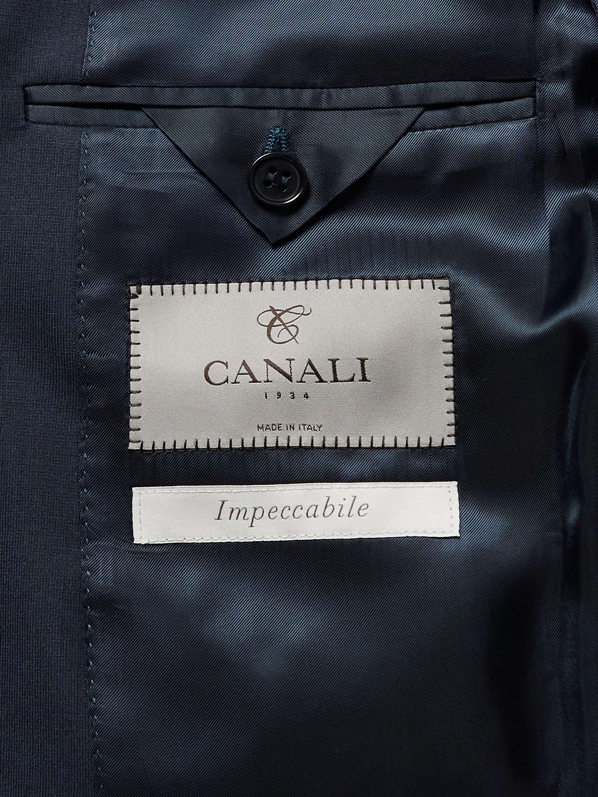 CANALI Impeccable Slim-Fit Super 130s Wool Suit Jacket