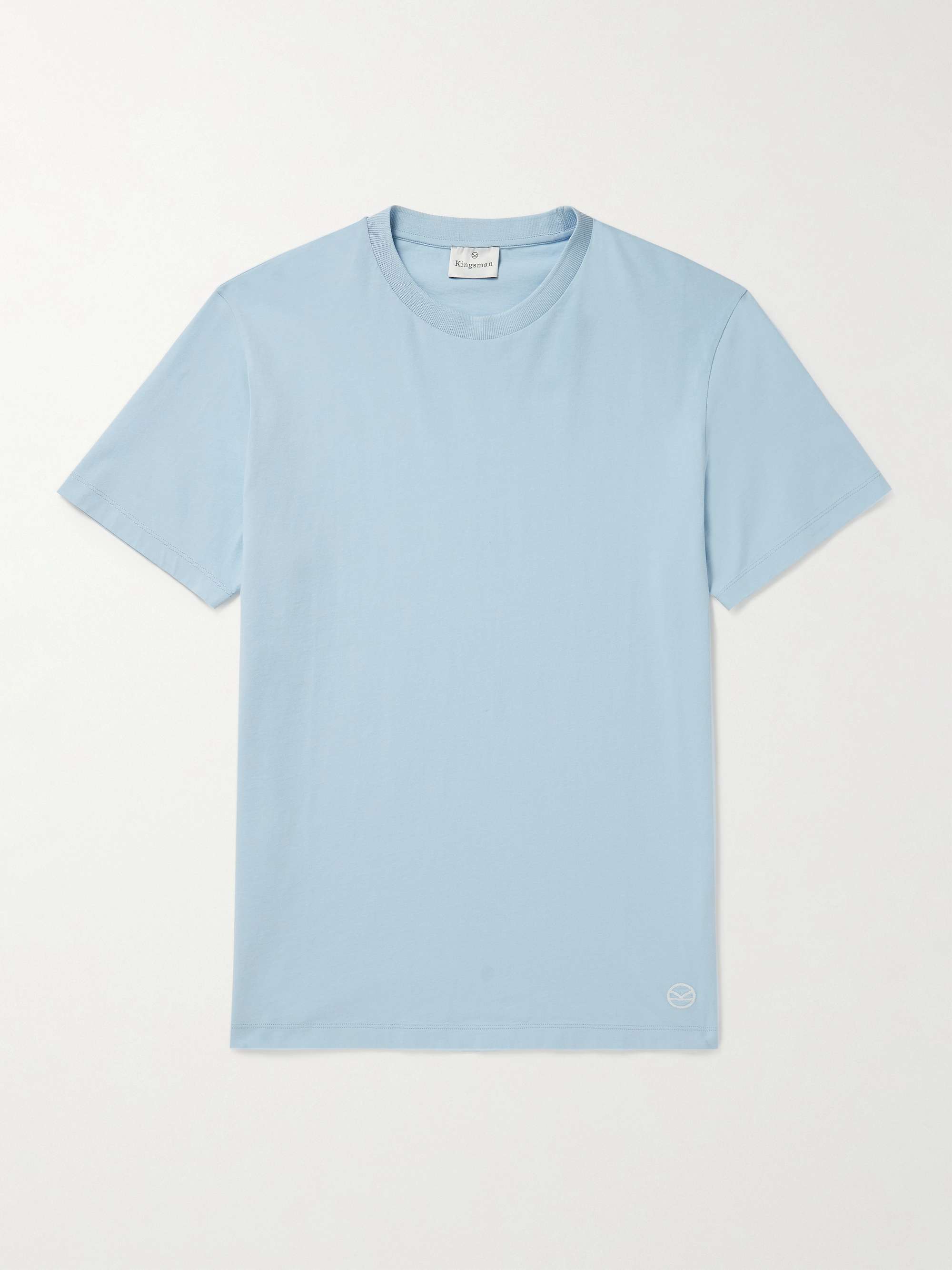 KINGSMAN Logo-Embroidered Pima Cotton-Jersey T-Shirt