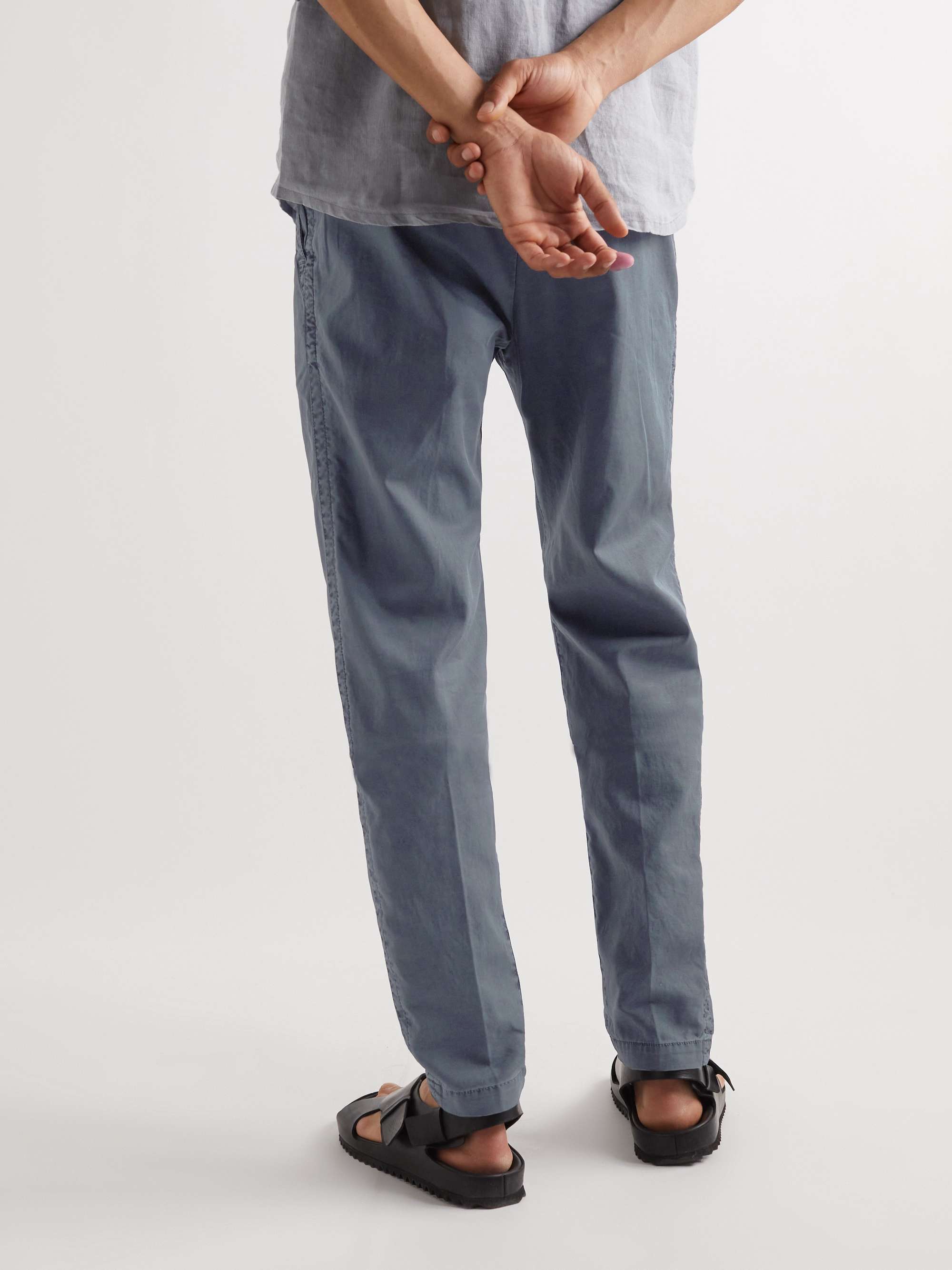 JAMES PERSE Straight-Leg Cotton-Blend Trousers