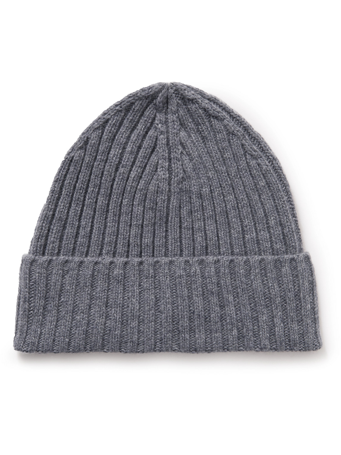 Officine Générale Ribbed Wool and Cashmere-Blend Beanie