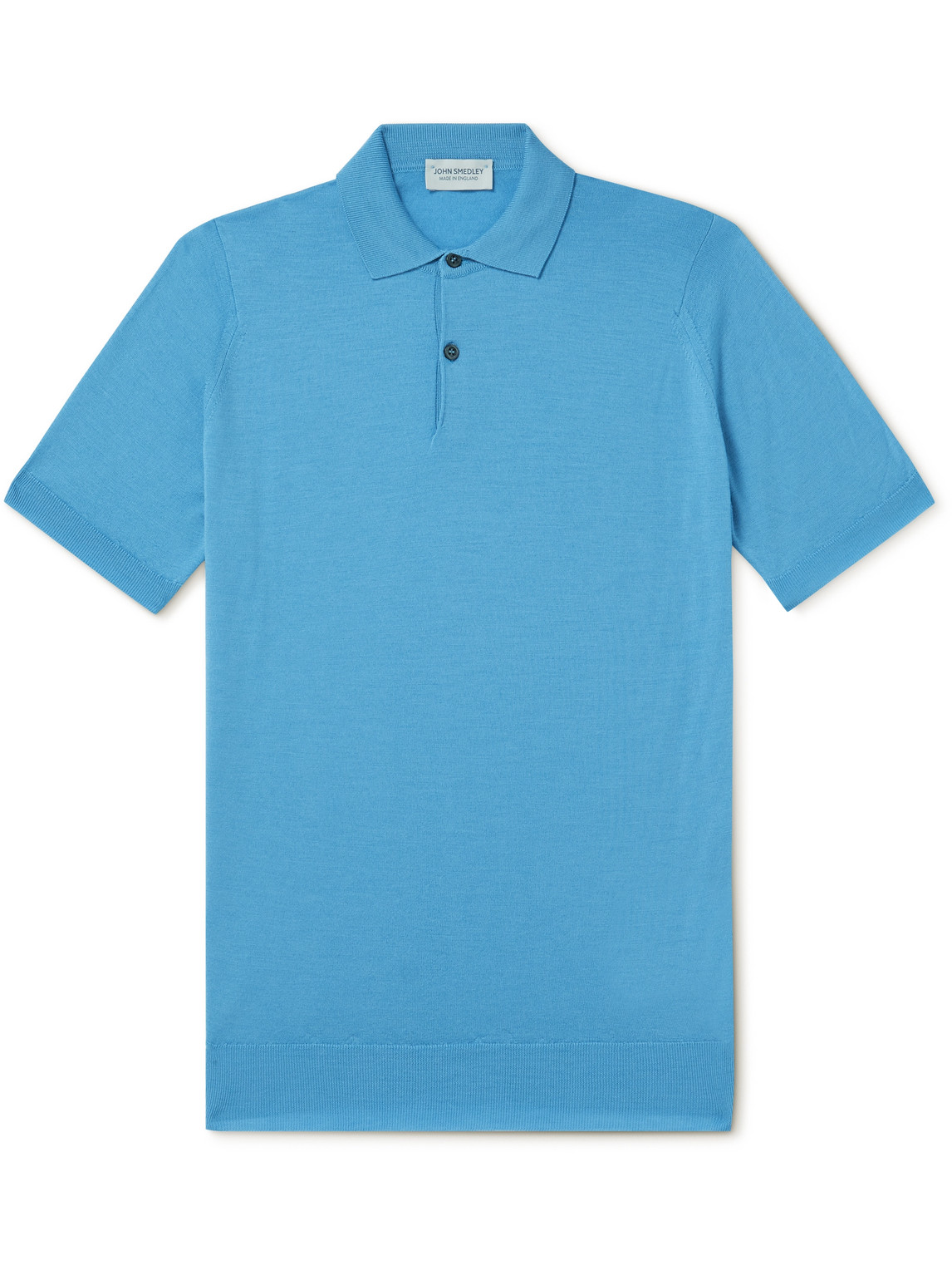 John Smedley Payton Slim-fit Merino Wool Polo Shirt In Blue