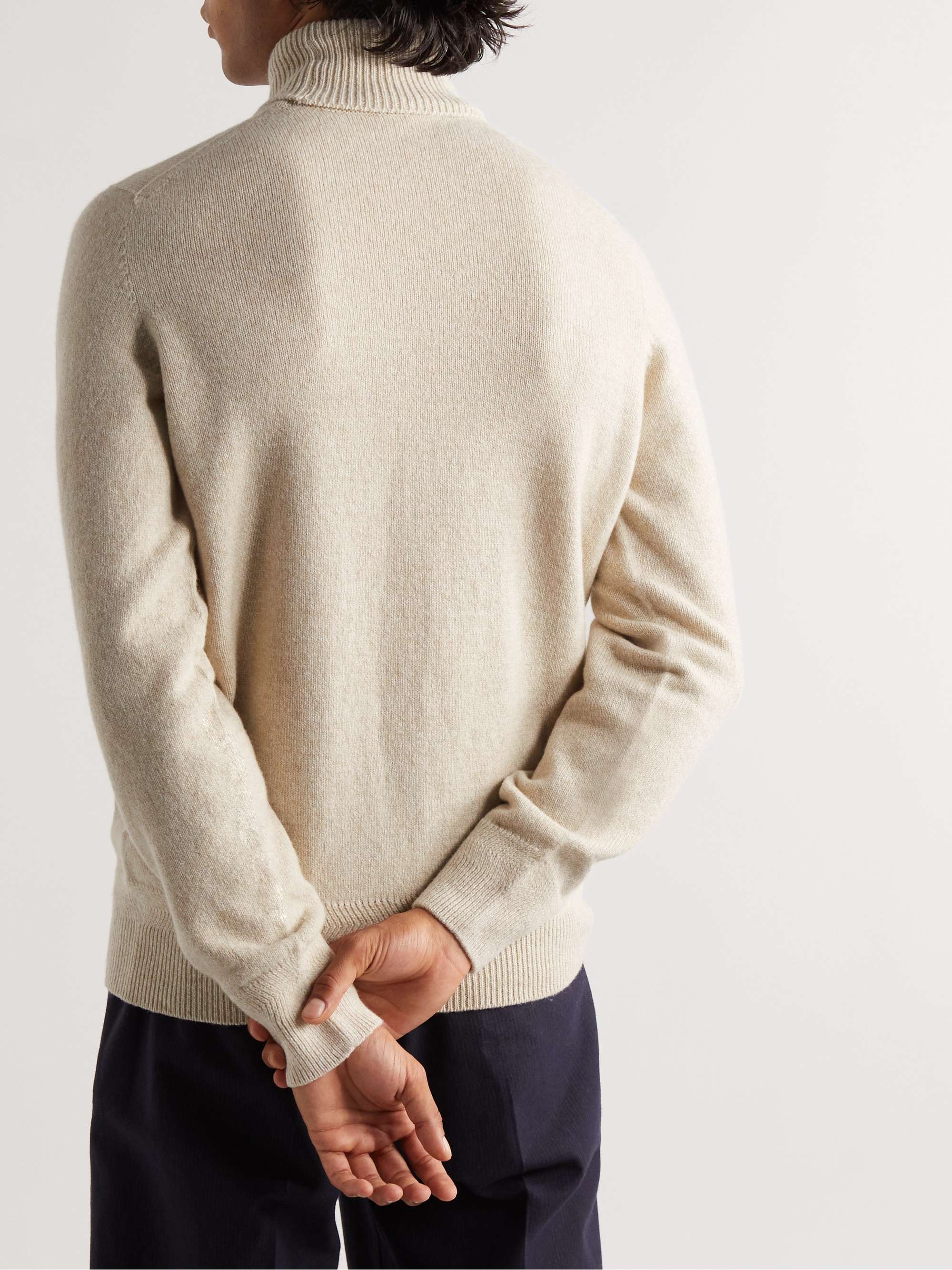 JOHN SMEDLEY Kolton Recycled Cashmere and Merino Wool-Blend Rollneck Sweater
