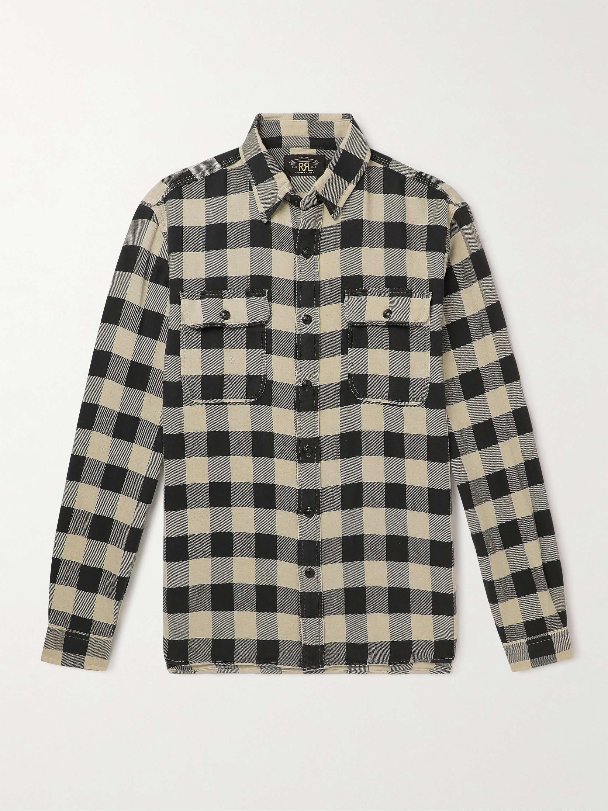 RRL Matlock Checked Cotton and Linen-Blend Twill Shirt