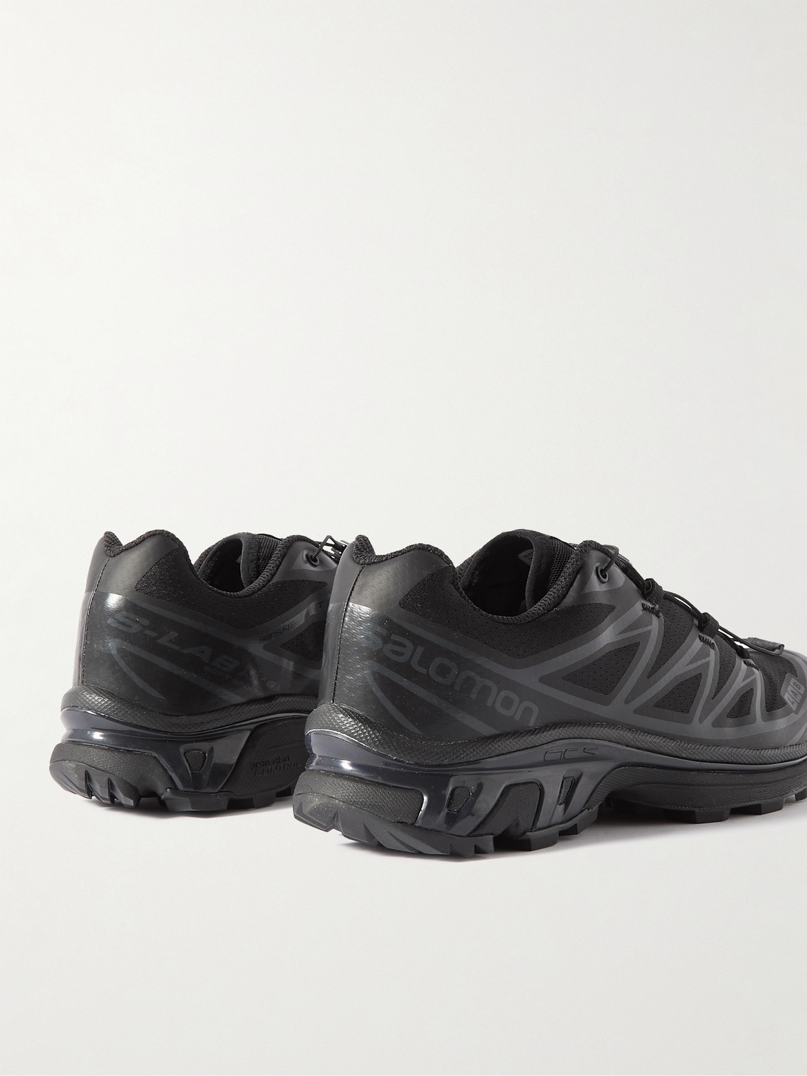 Salomon Xt-6 Adv Mesh And Rubber Running Sneakers In Black