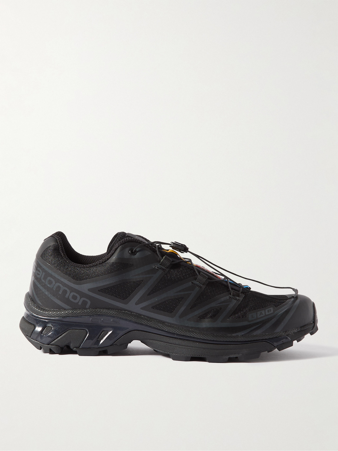 Salomon Xt-6 Adv Mesh And Rubber Running Sneakers In Black