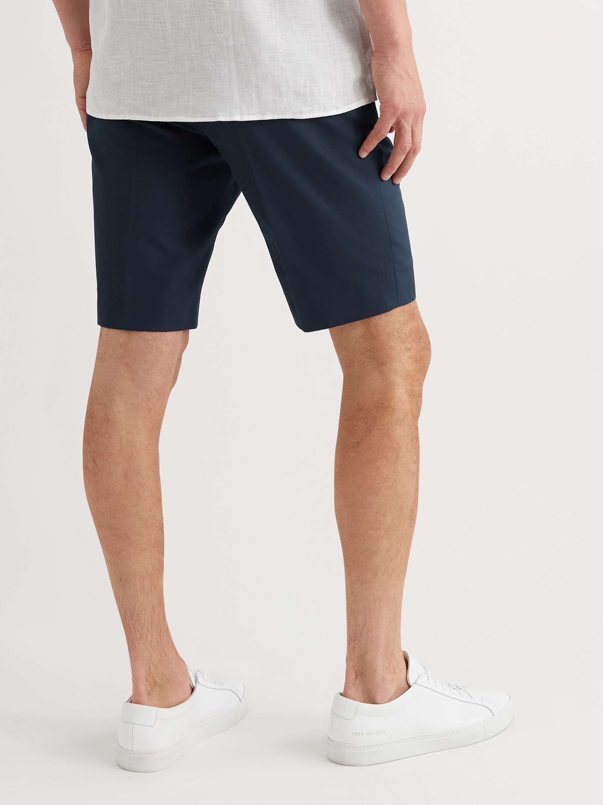 KINGSMAN Straight-Leg Cotton-Twill Bermuda Shorts