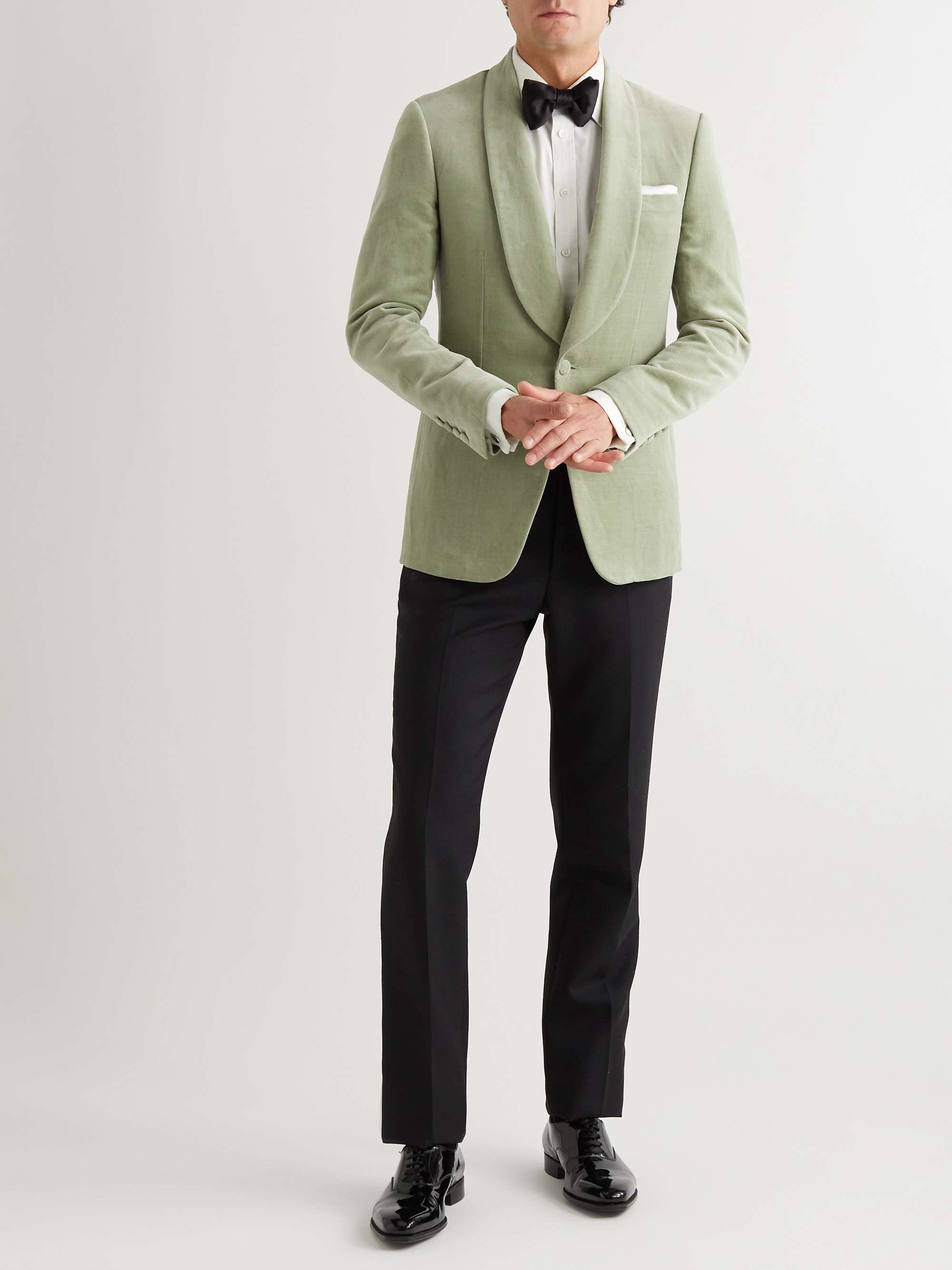 KINGSMAN Shawl-Collar Velvet Tuxedo Jacket