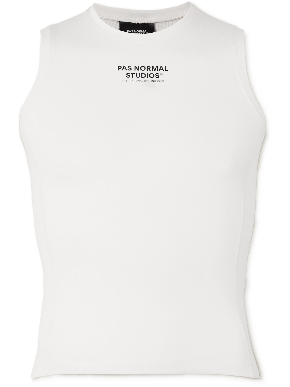 Pas Normal Studios Mid Logo-print Polartec® Power Wool™ Cycling Base Layer In Neutrals