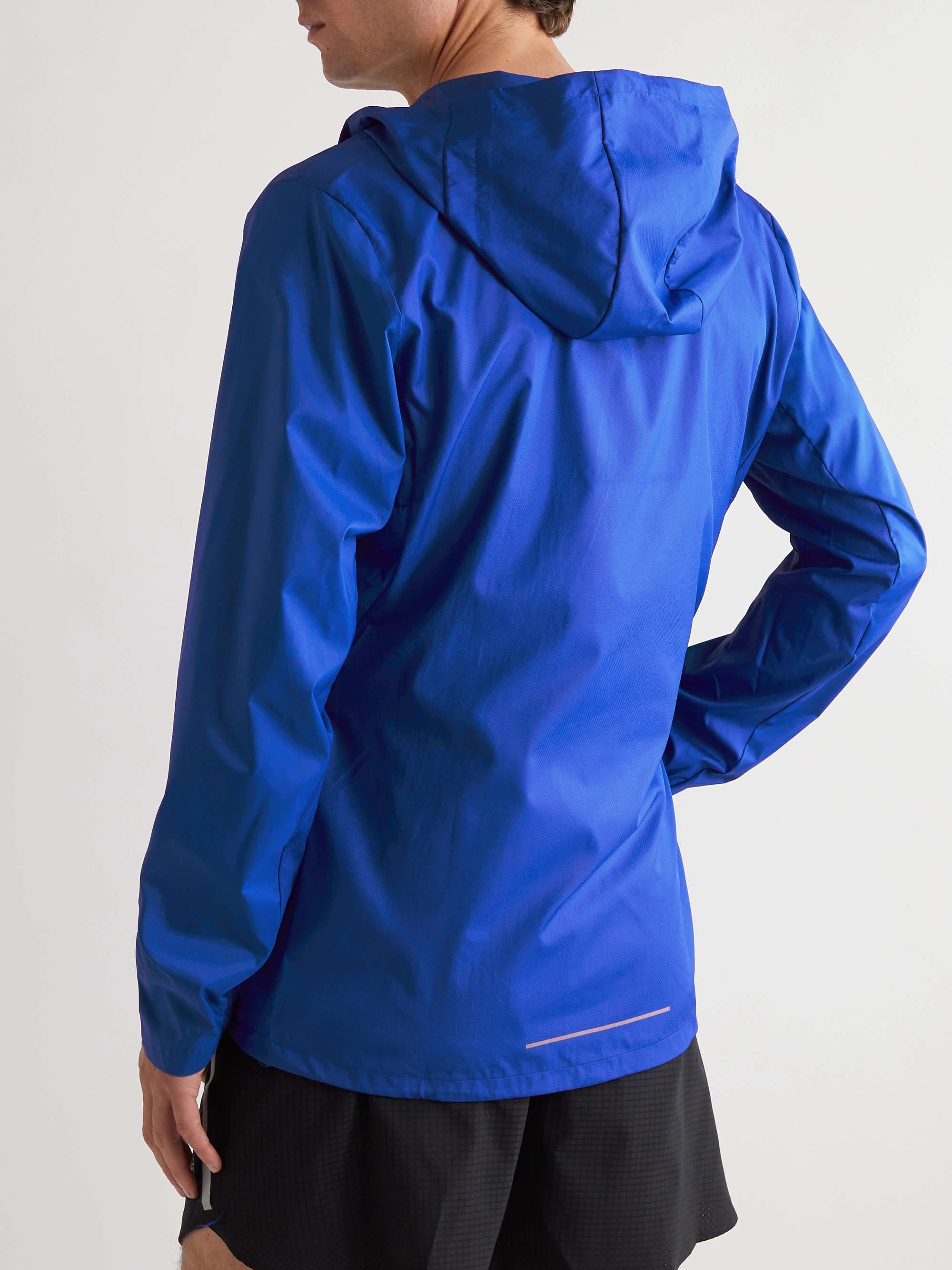 ADIDAS SPORT Own the Run Logo-Print Recycled Shell Hooded Jacket